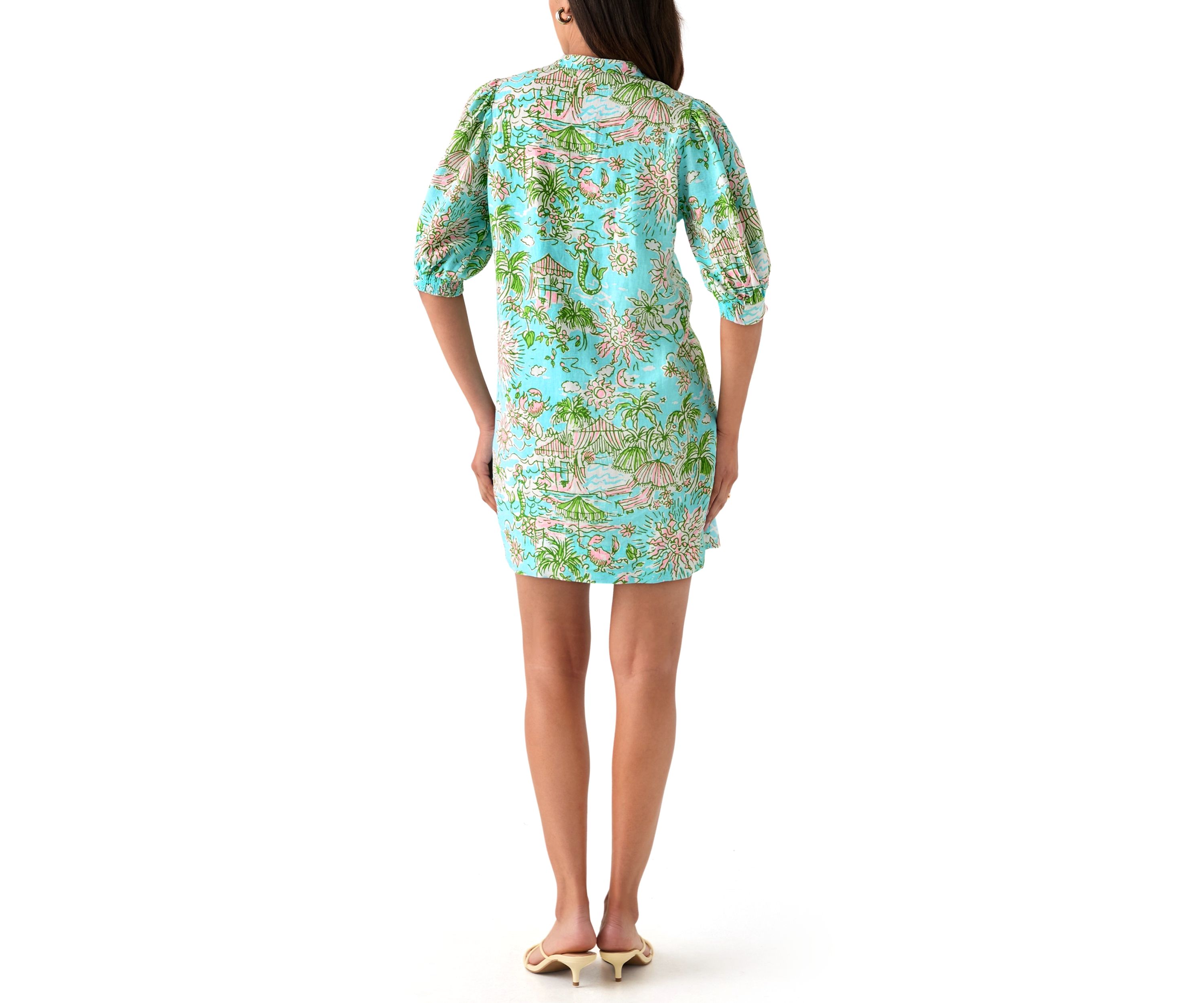 Womens Mialeigh Linen Dress