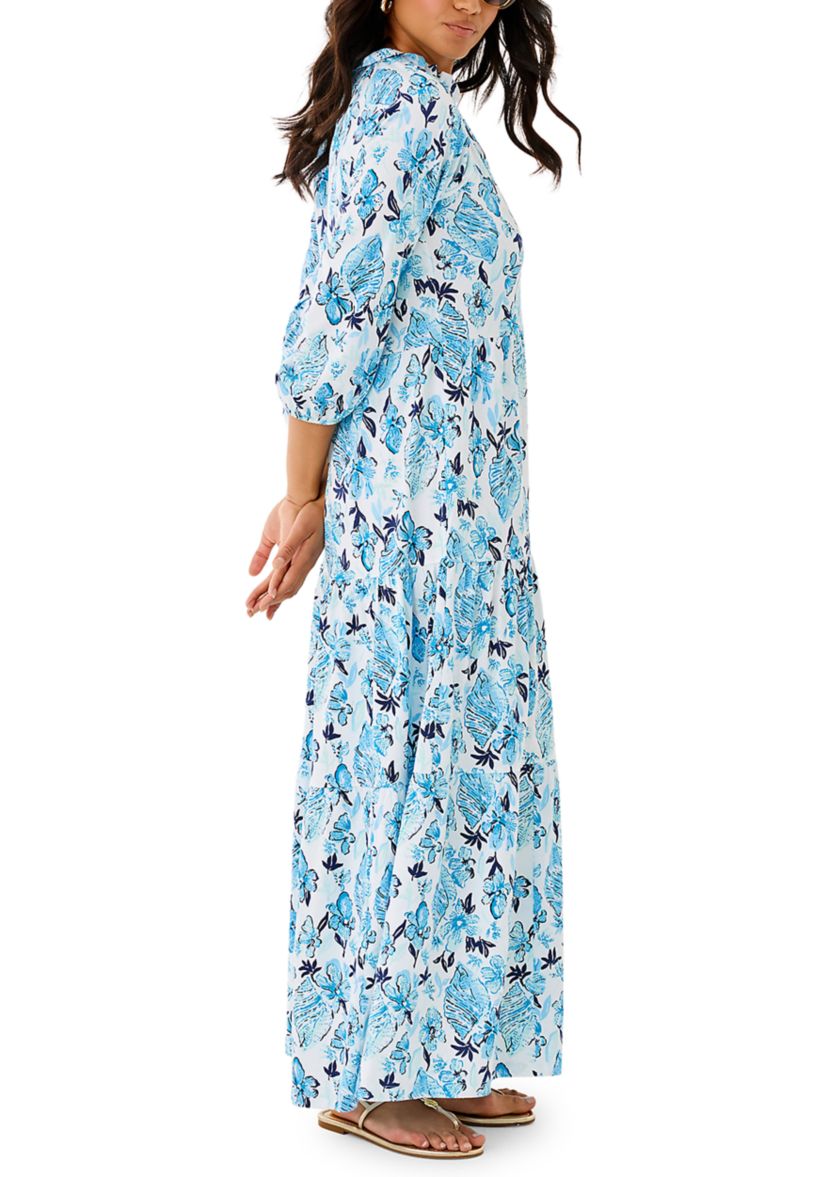 witchy maxi dress Spell Berry Burned Velvet Kimono Maxi Dress