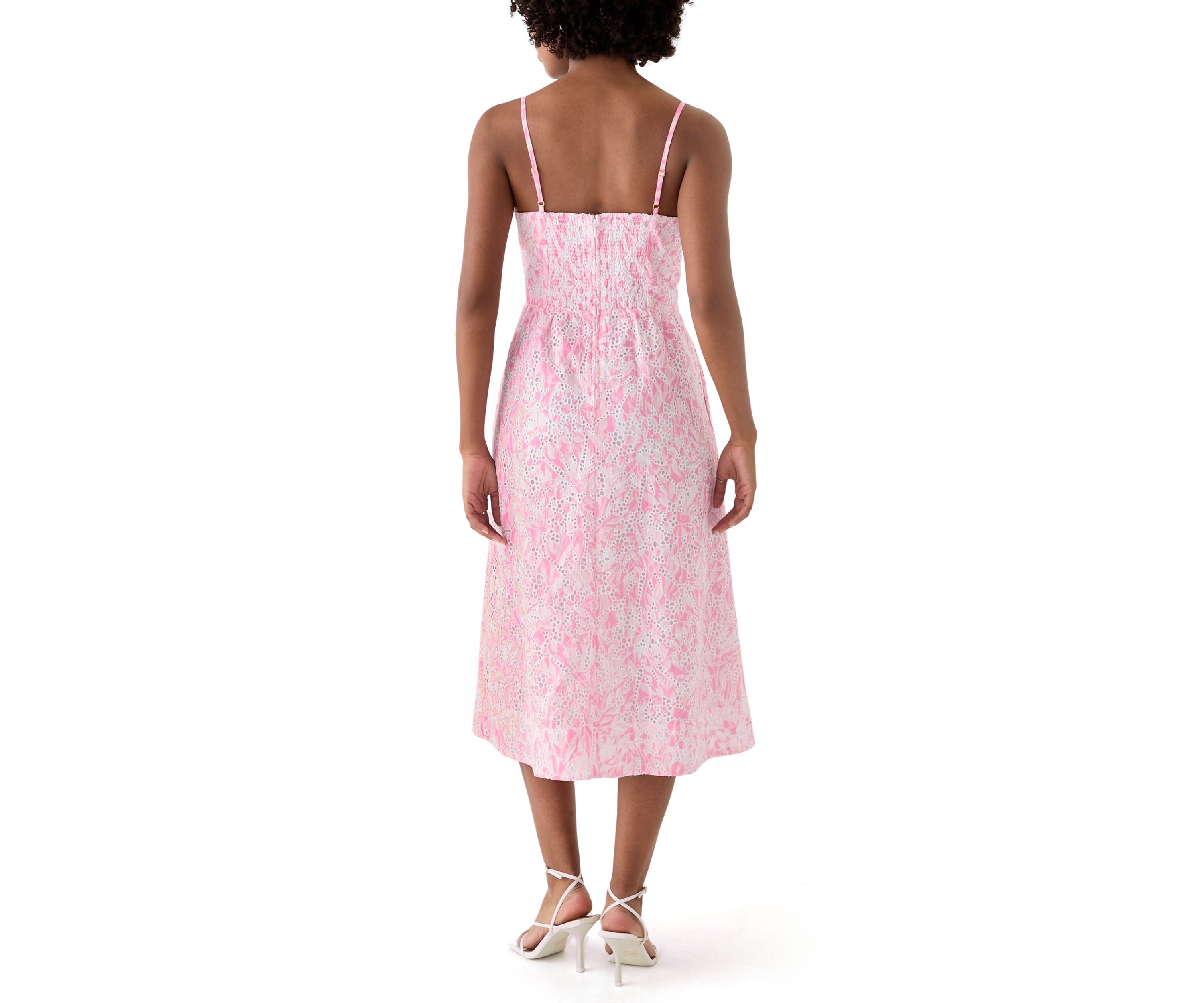 Womens Allarie Midi Eyelet Tulip to Tango Dress