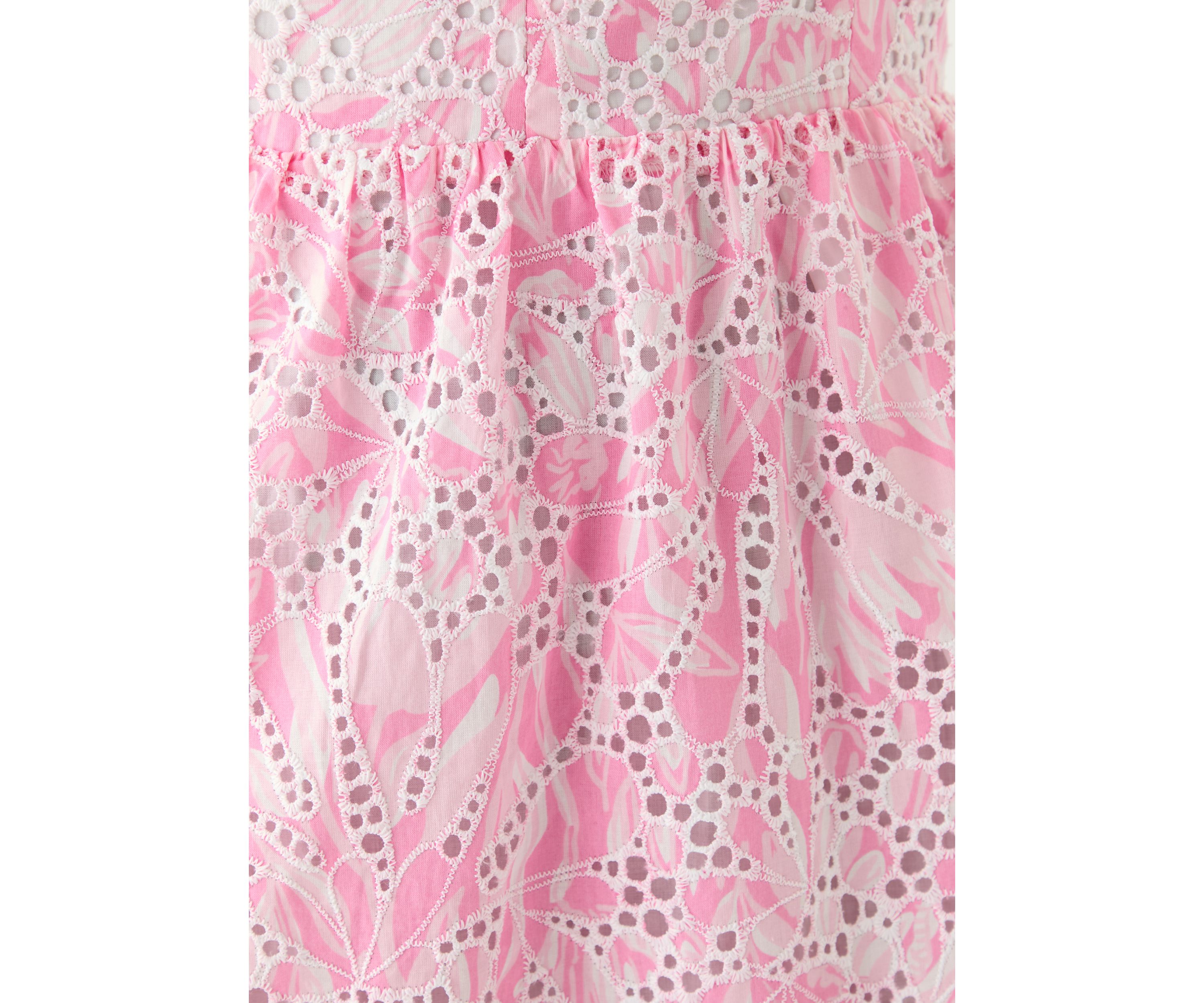 Womens Allarie Midi Eyelet Tulip to Tango Dress