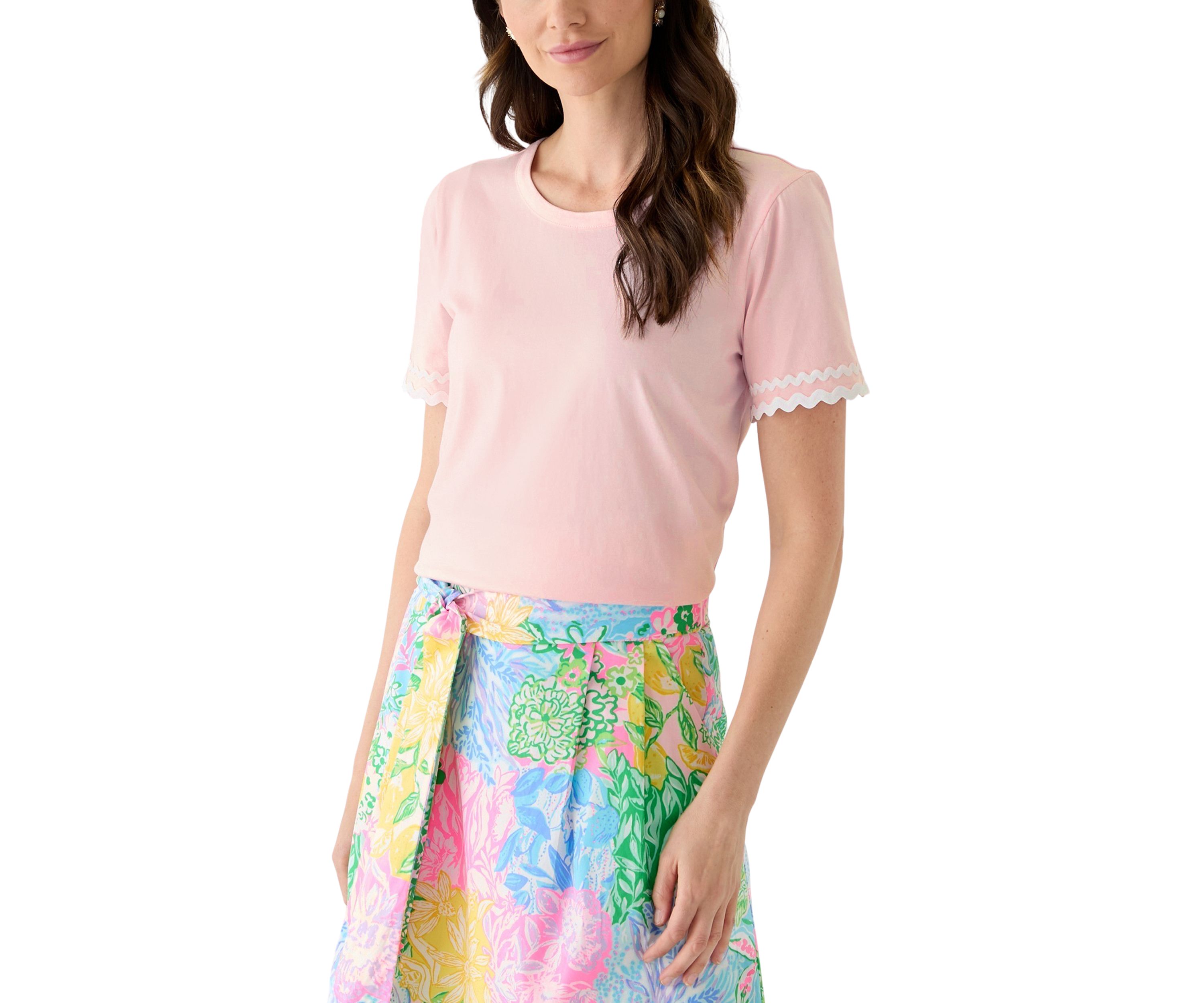 Womens Clairmont Ric Rac Trimmed Top
