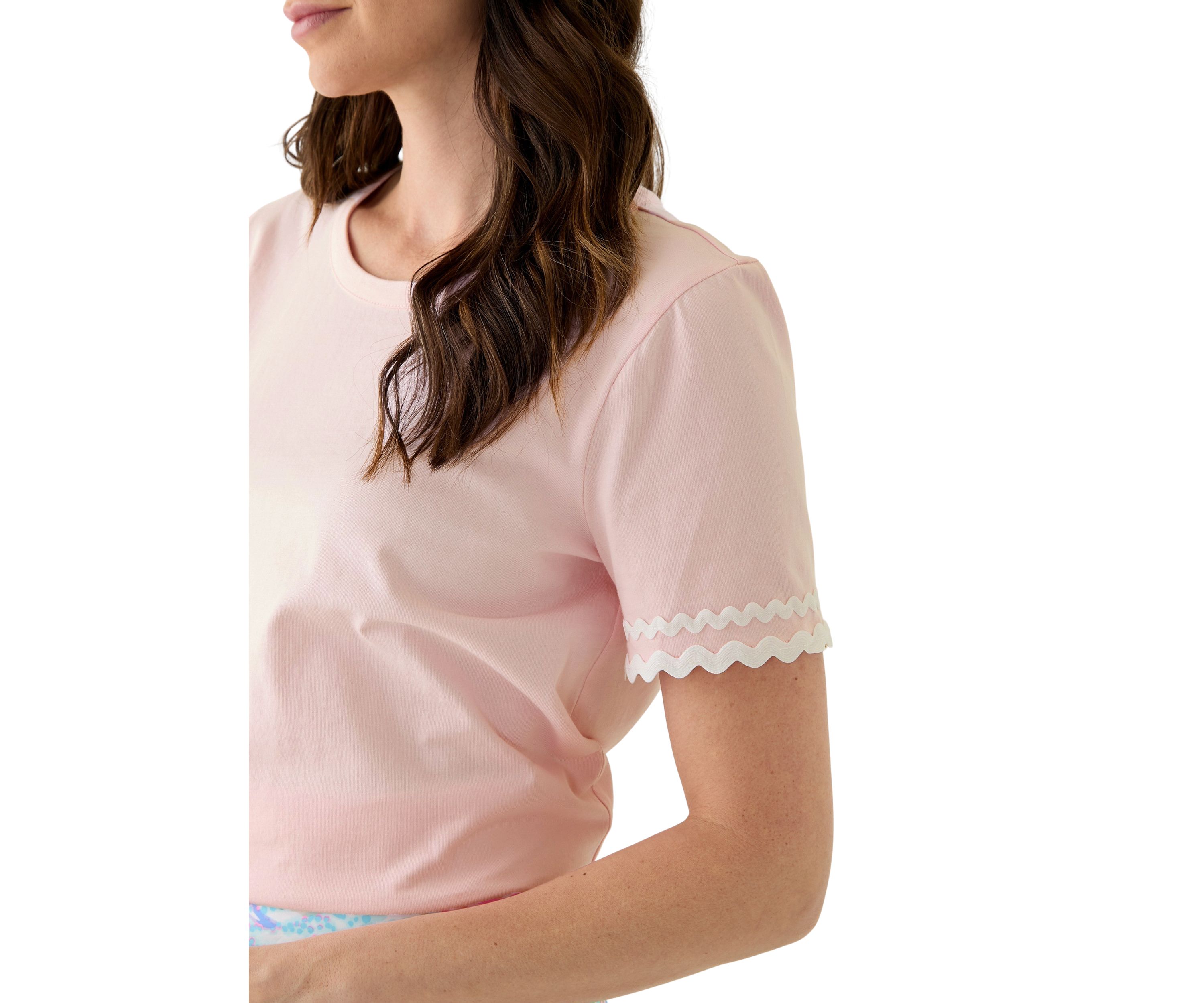 Womens Clairmont Ric Rac Trimmed Top