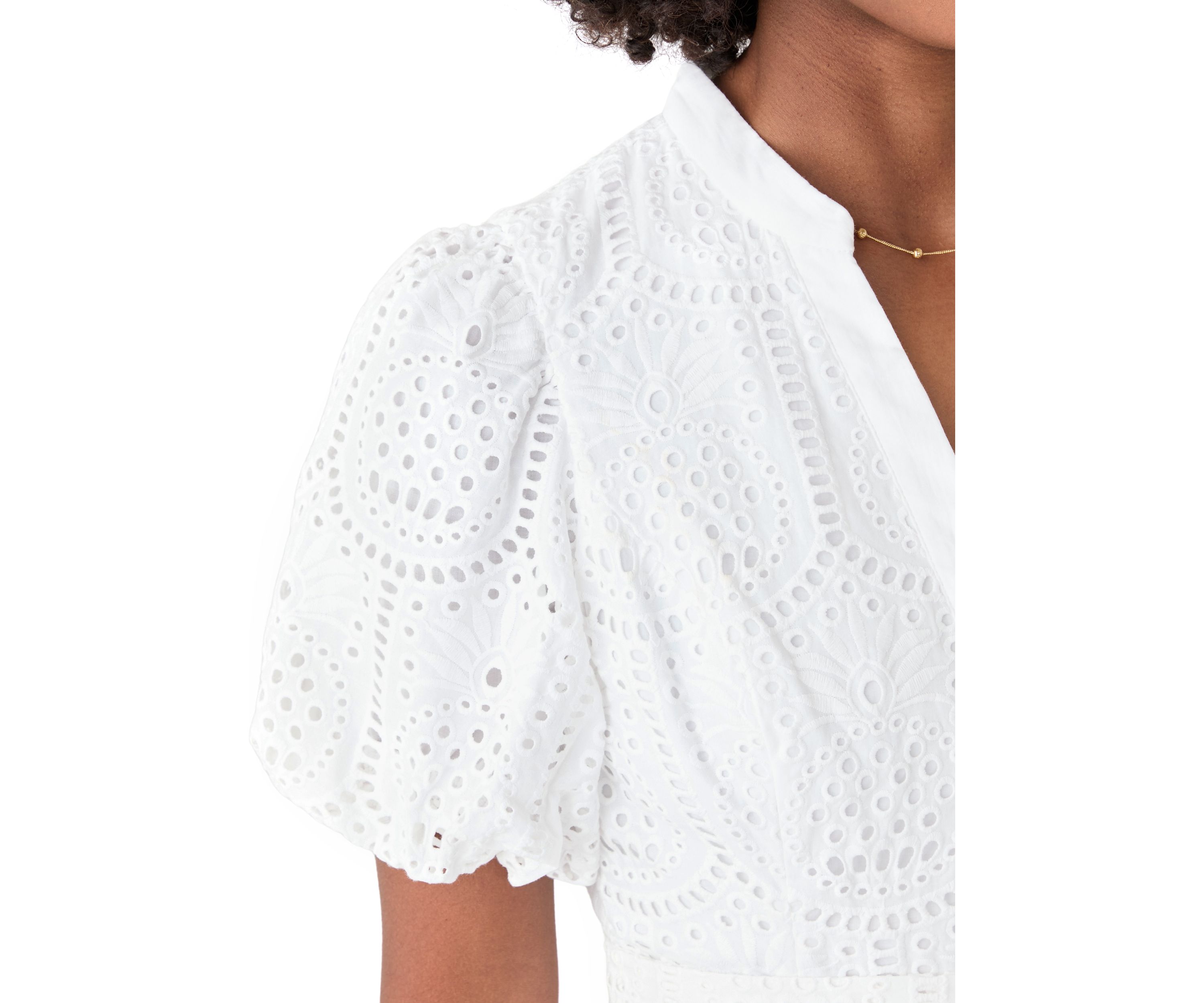 Womens Xylia Eyelet Shirtdress