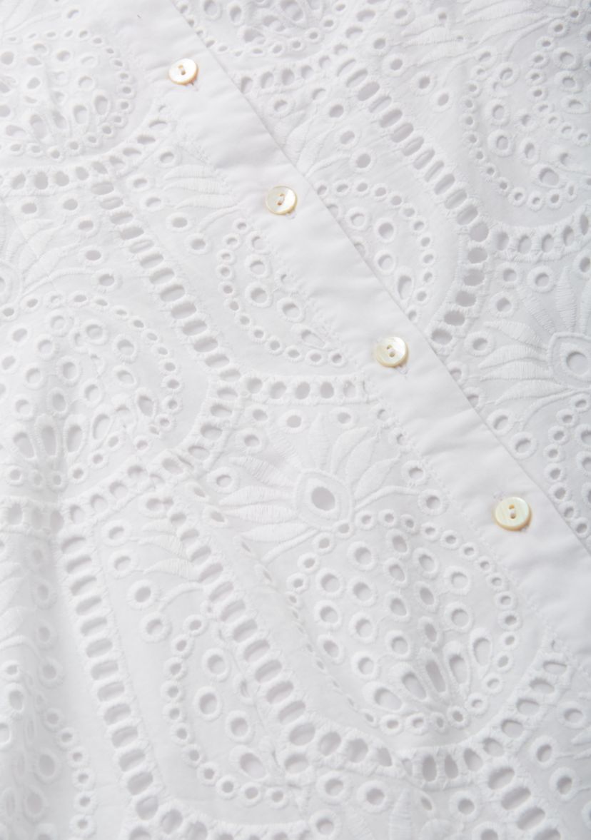Womens Xylia Eyelet Shirtdress