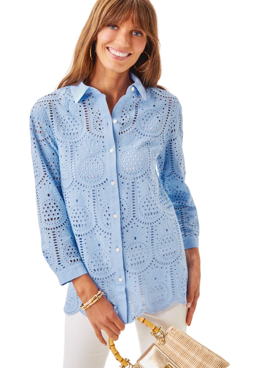 Womens Gracee Eyelet Tunic