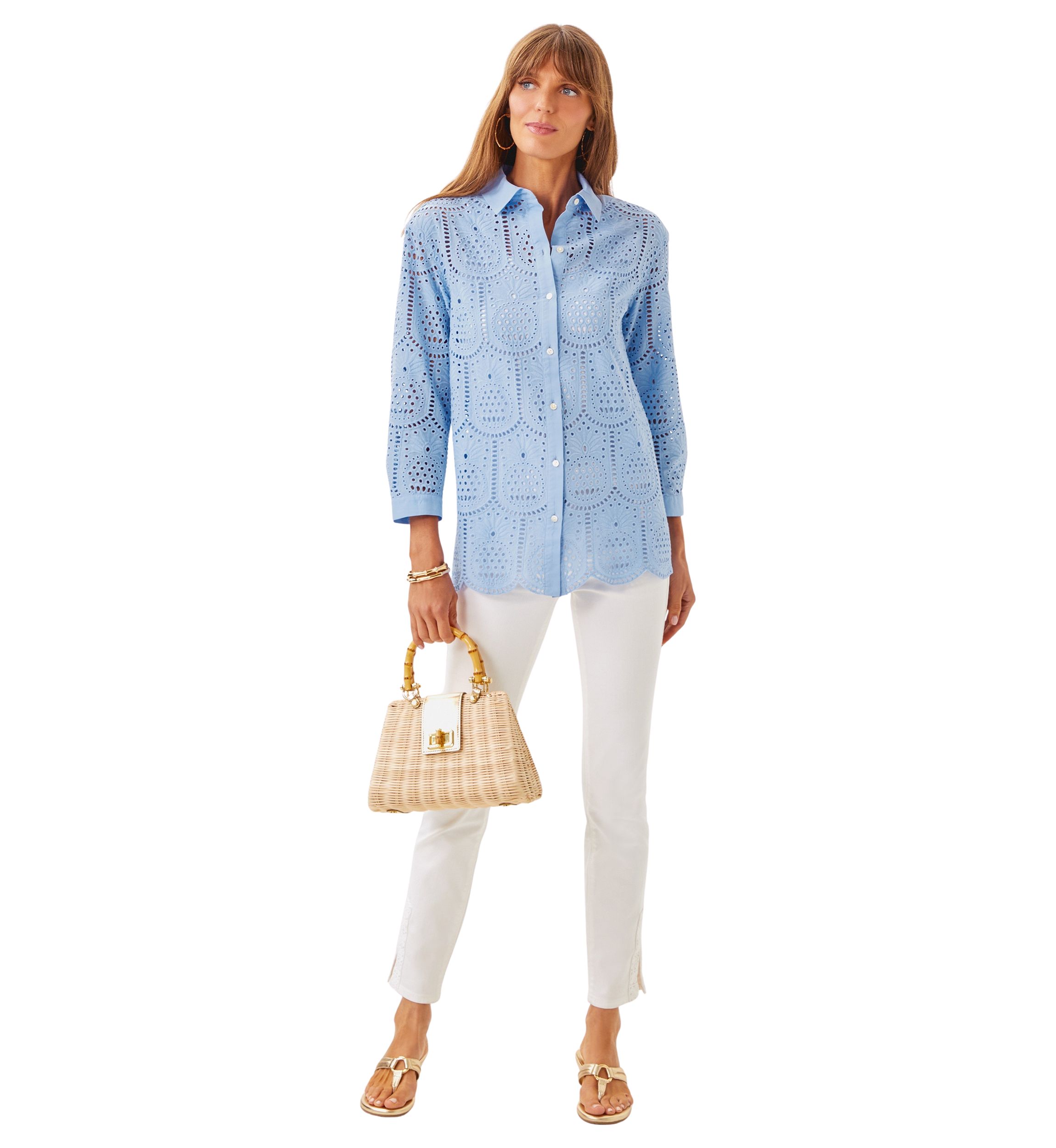 Womens Gracee Eyelet Tunic