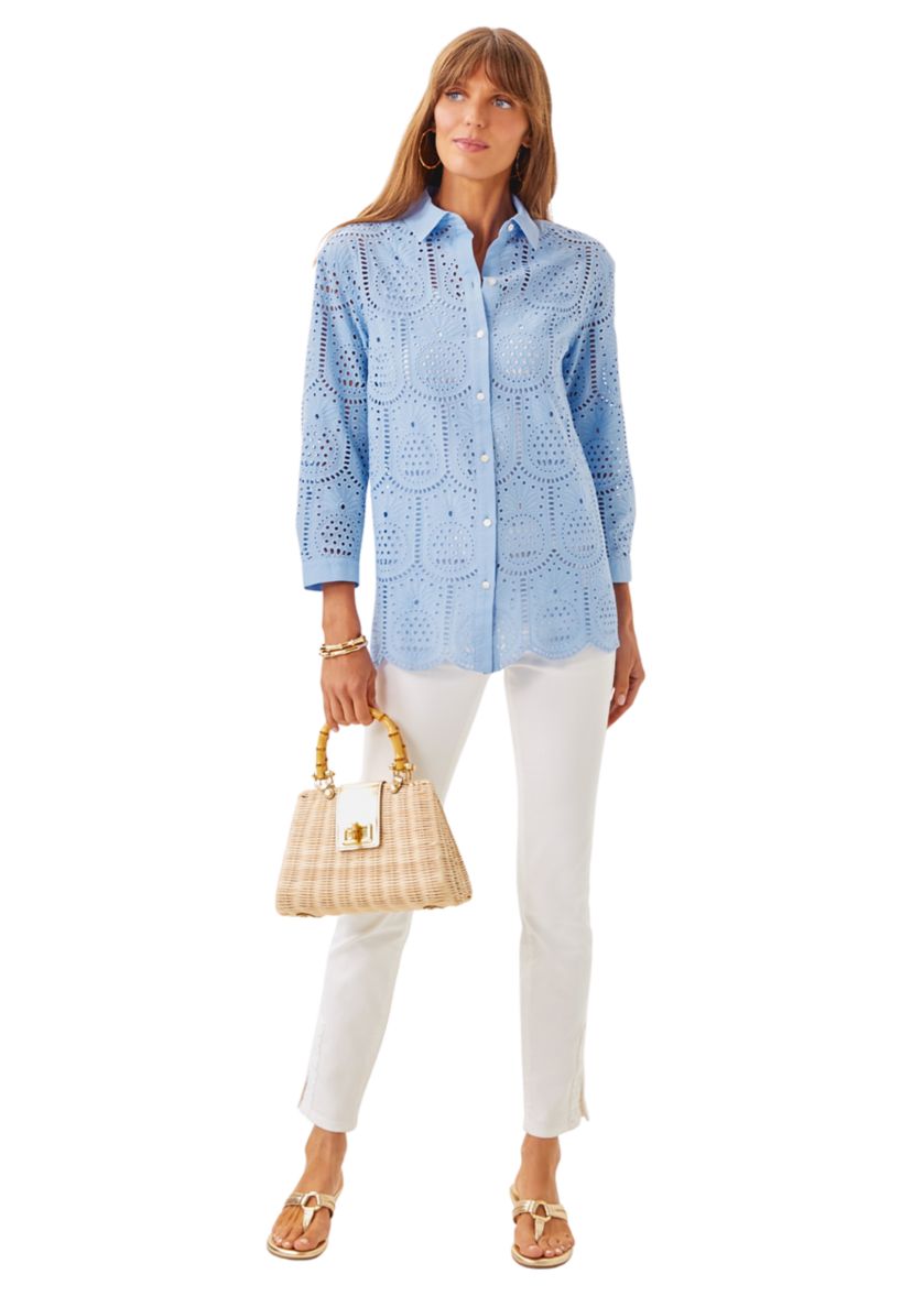 Womens Gracee Eyelet Tunic