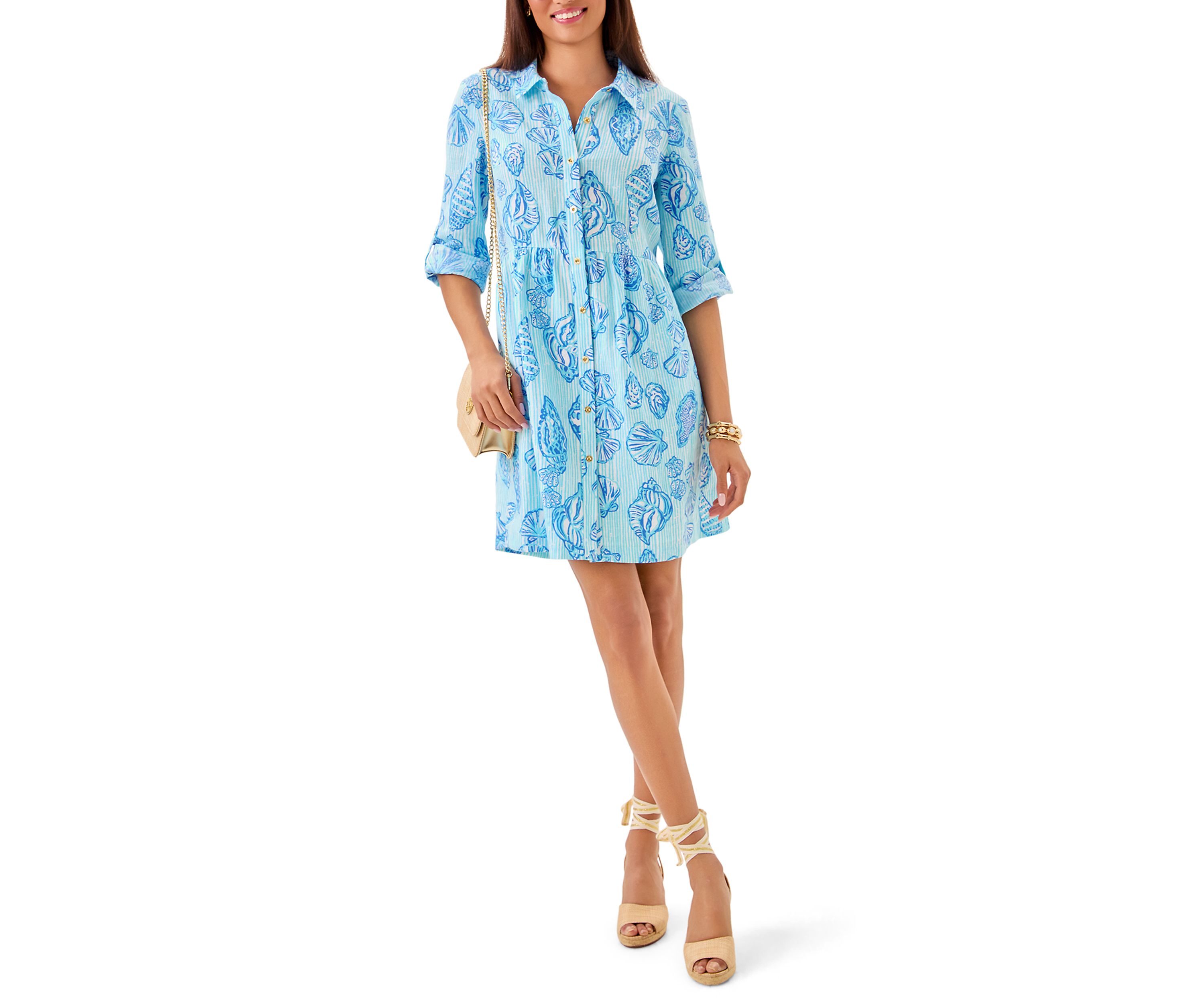 Womens Shaela Linen Dress