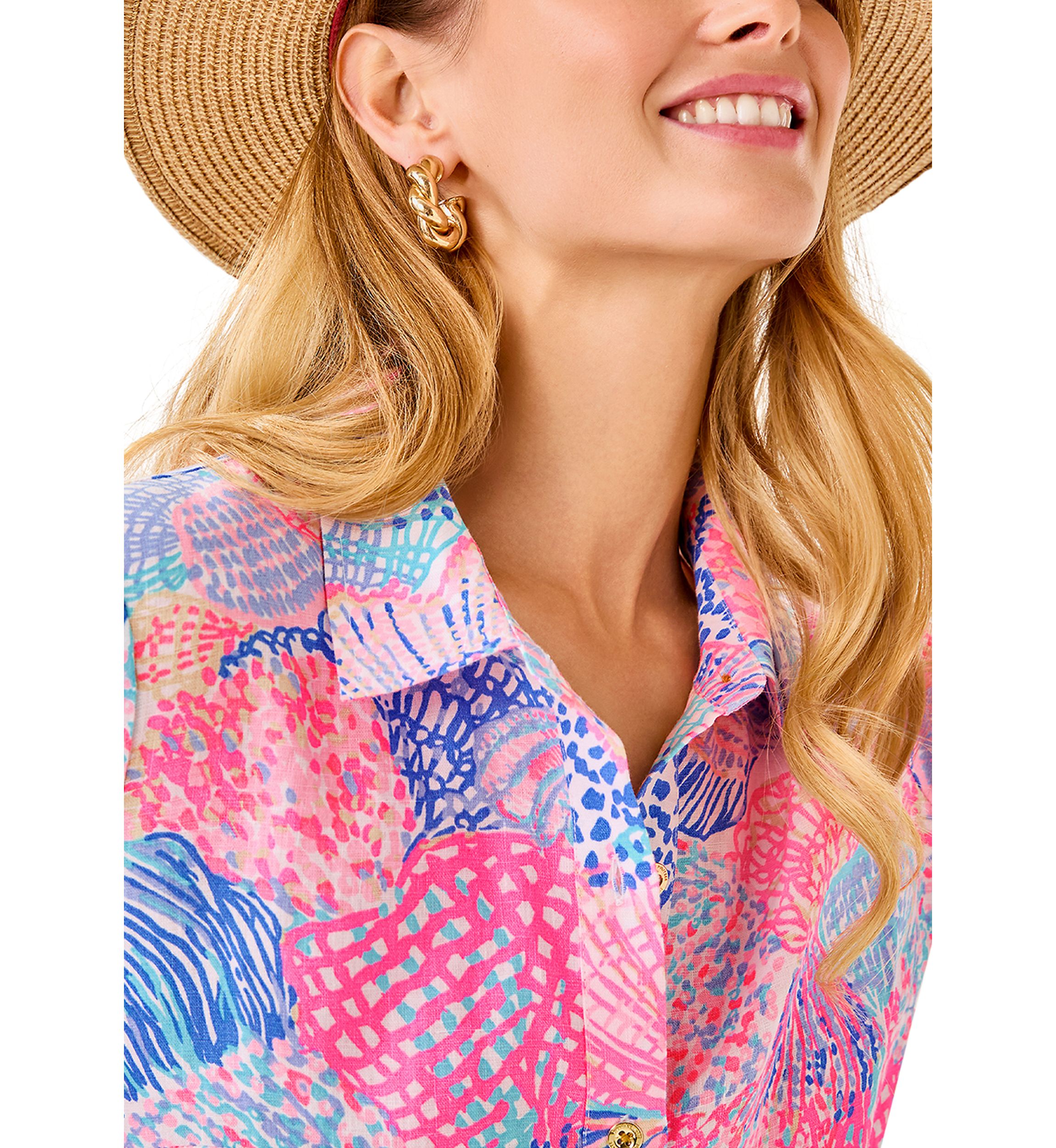 Womens Shaela Linen Dress