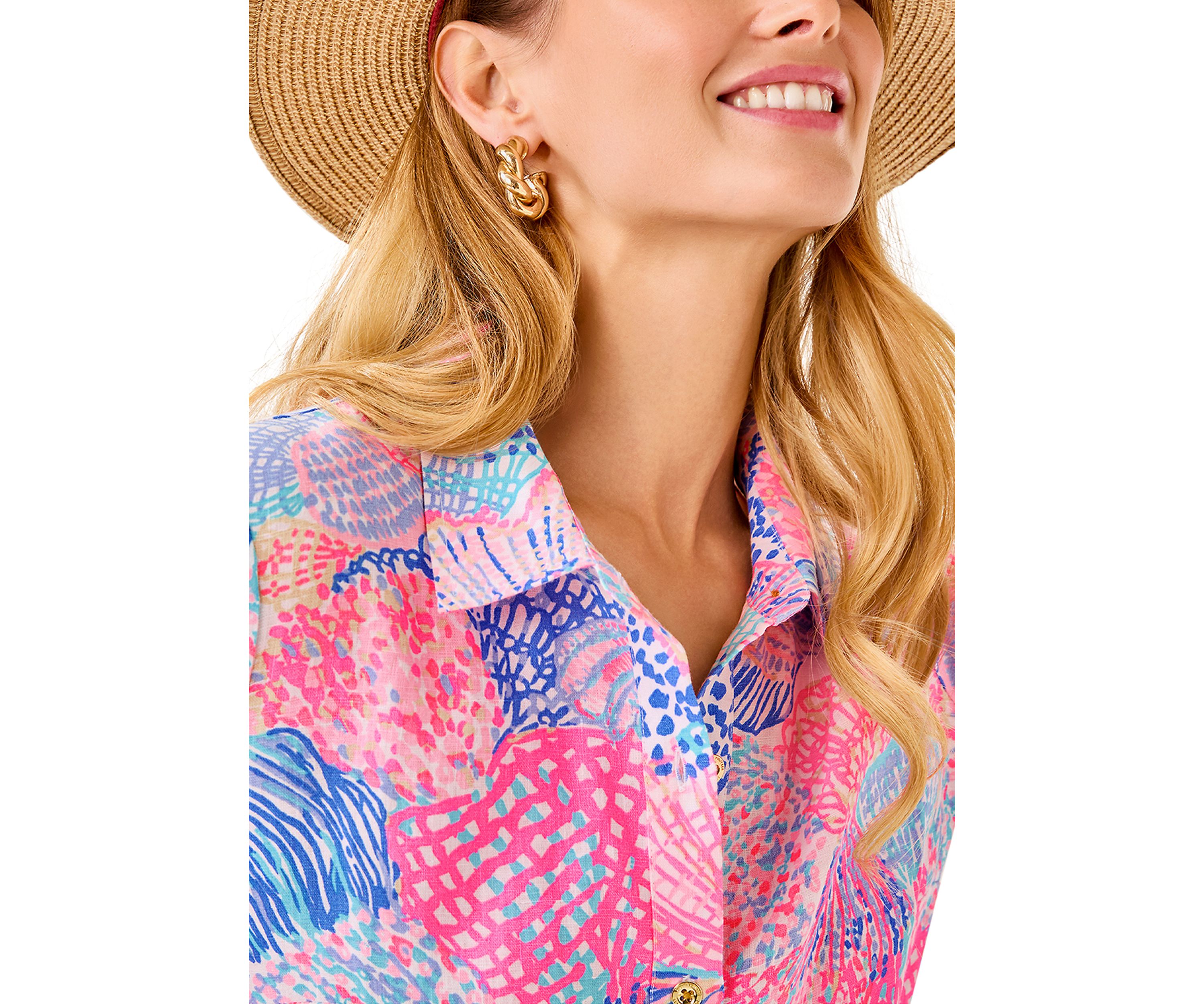 Womens Shaela Linen Dress