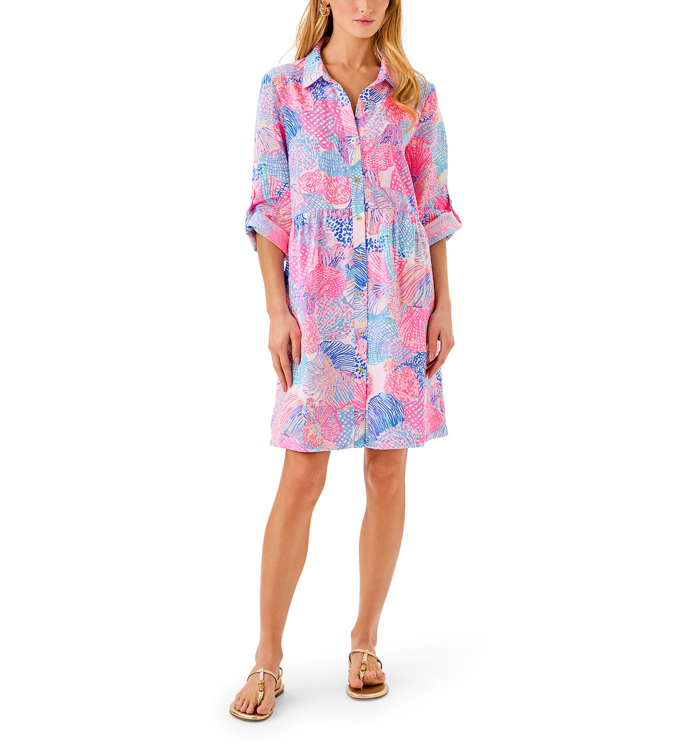 Womens Shaela Linen Dress