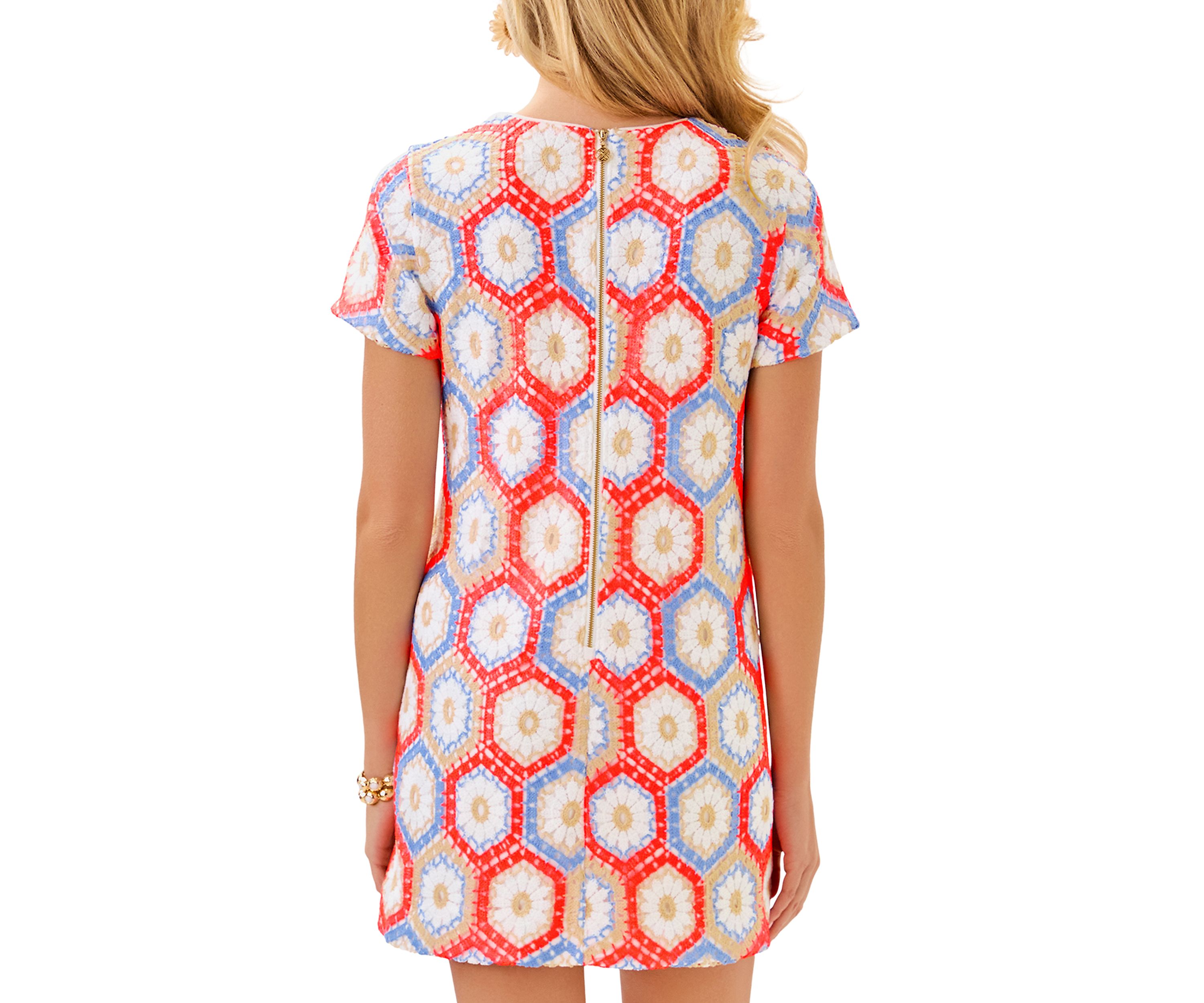 Womens Leyla Crochet Shift Dress