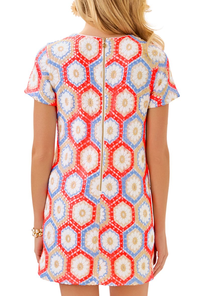 Womens Leyla Crochet Shift Dress
