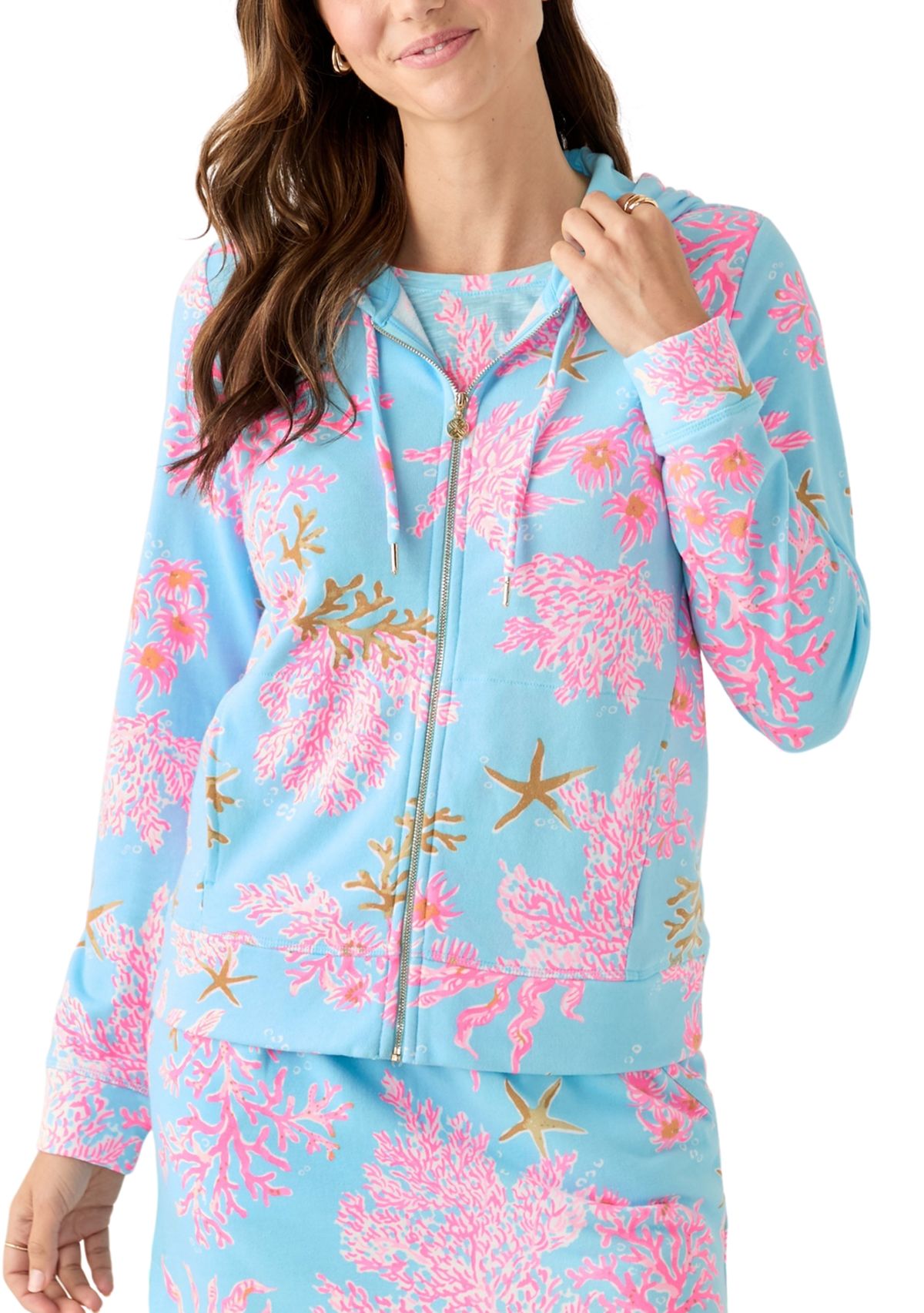 Womens Avida Full Zip Terry Hoodie