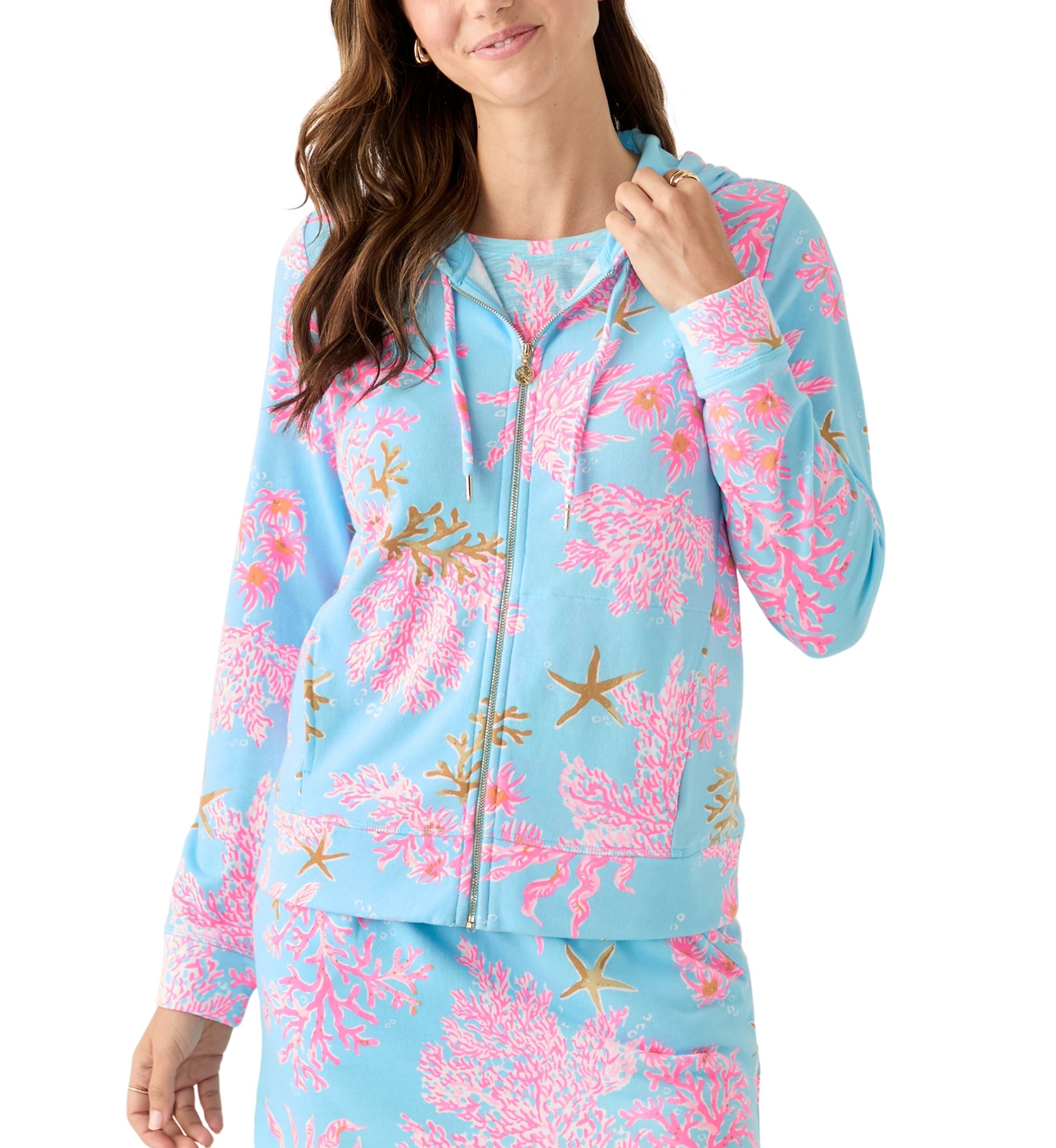 Womens Avida Full Zip Terry Hoodie