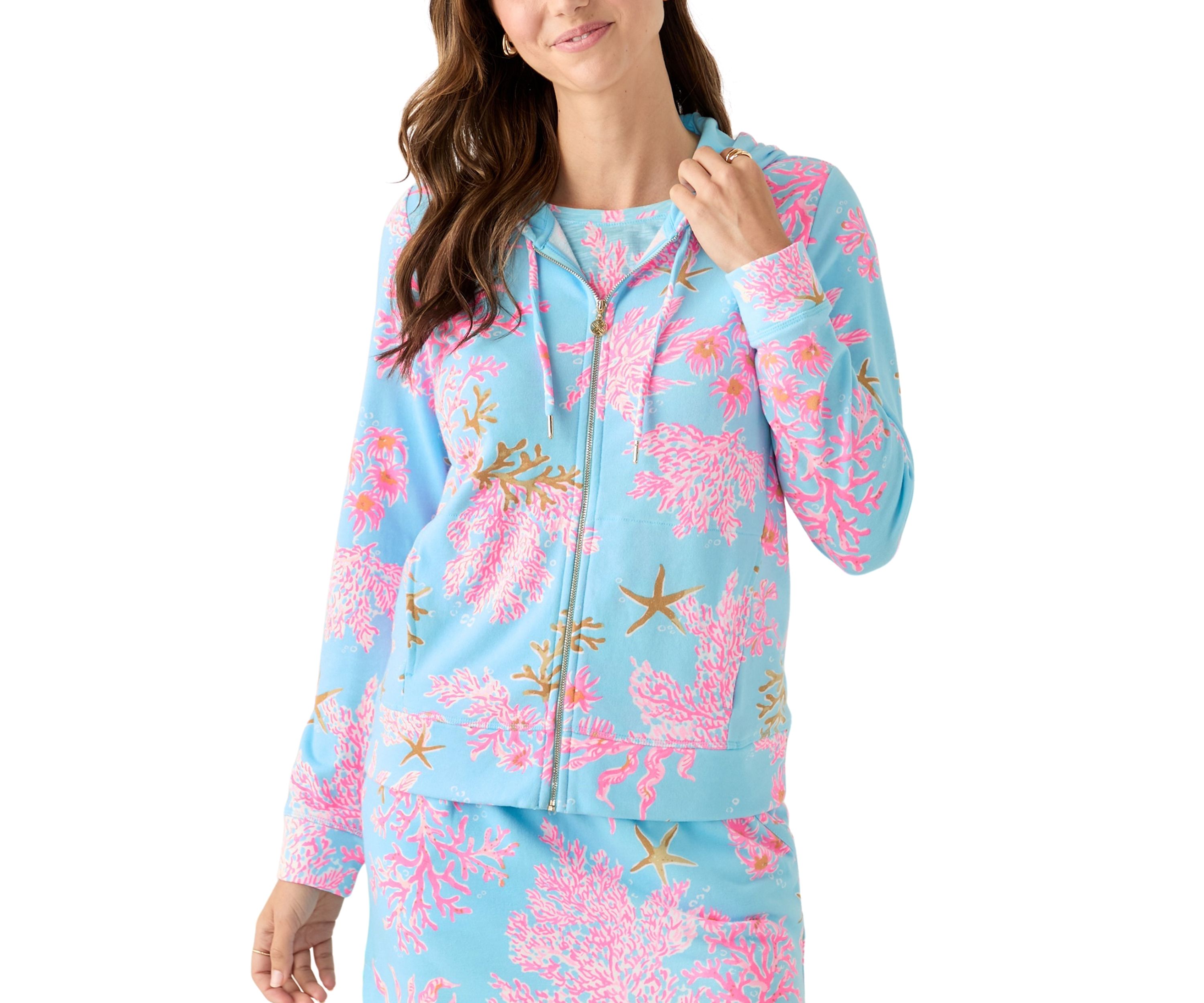 Womens Avida Full Zip Terry Hoodie