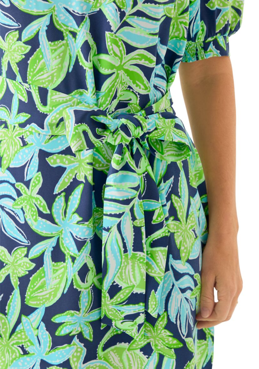 Womens Olivine Short Sleeve Dress