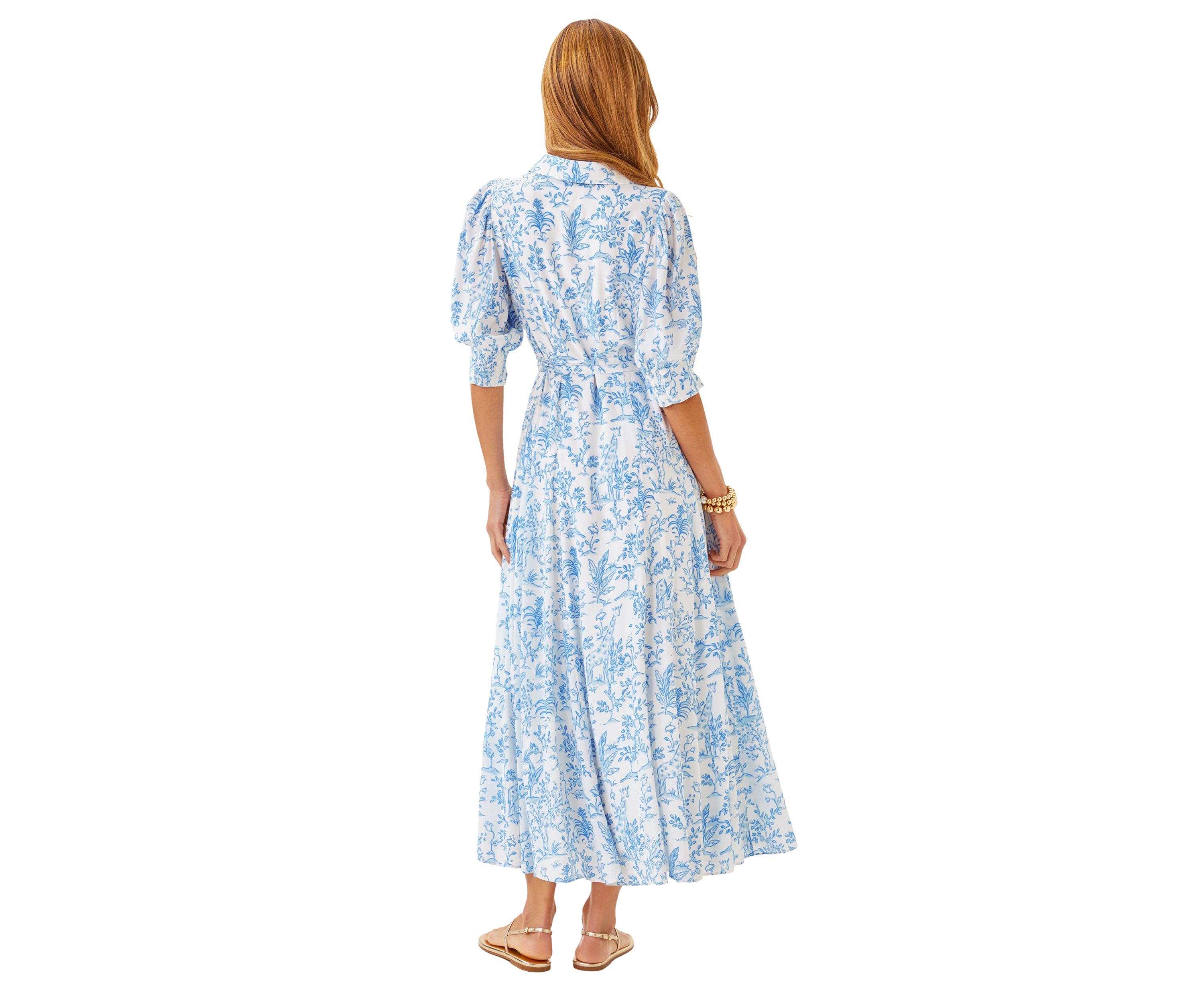 Womens Larkyn Midi Shirtdress 