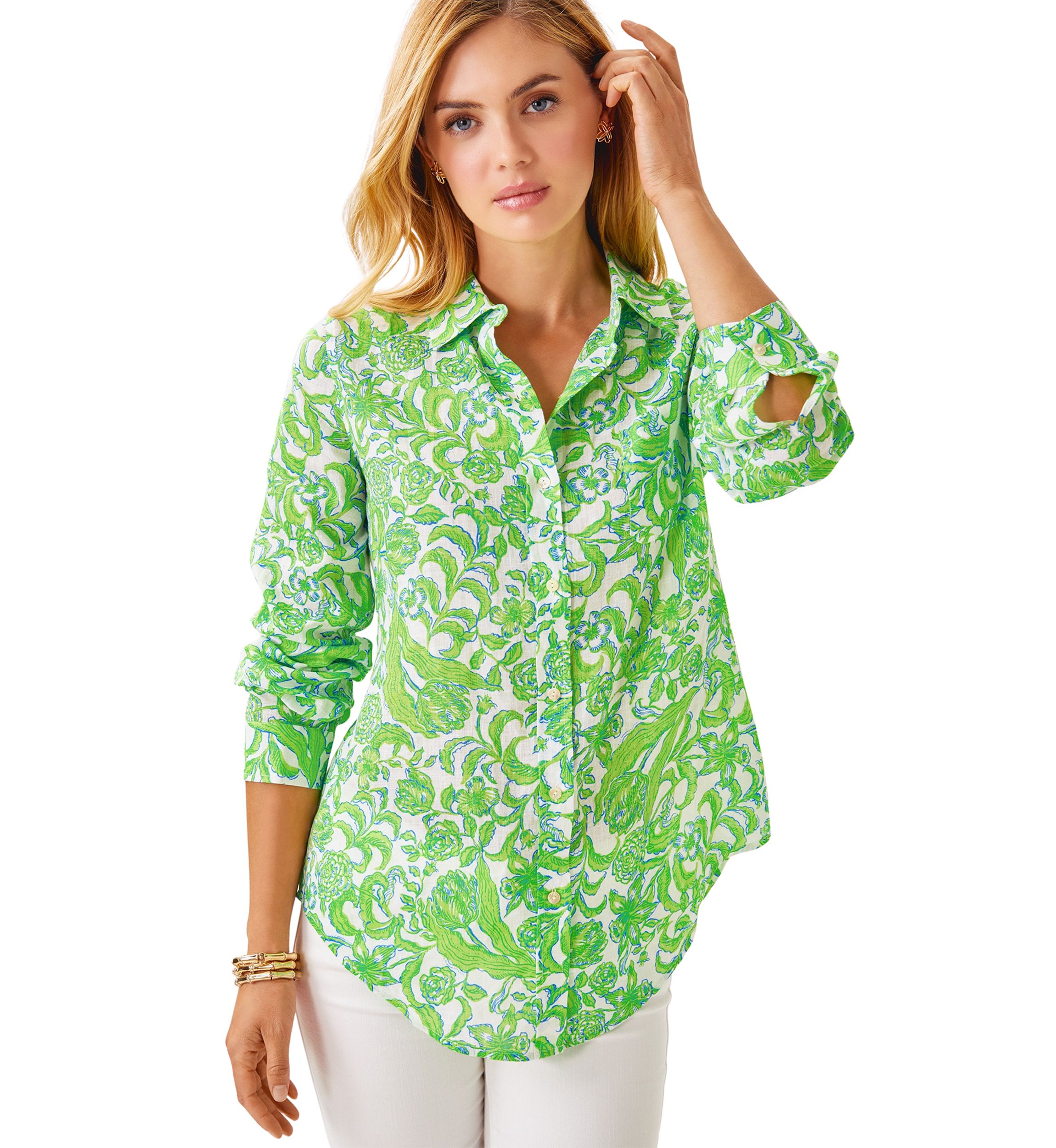 Womens Lynd Linen Top