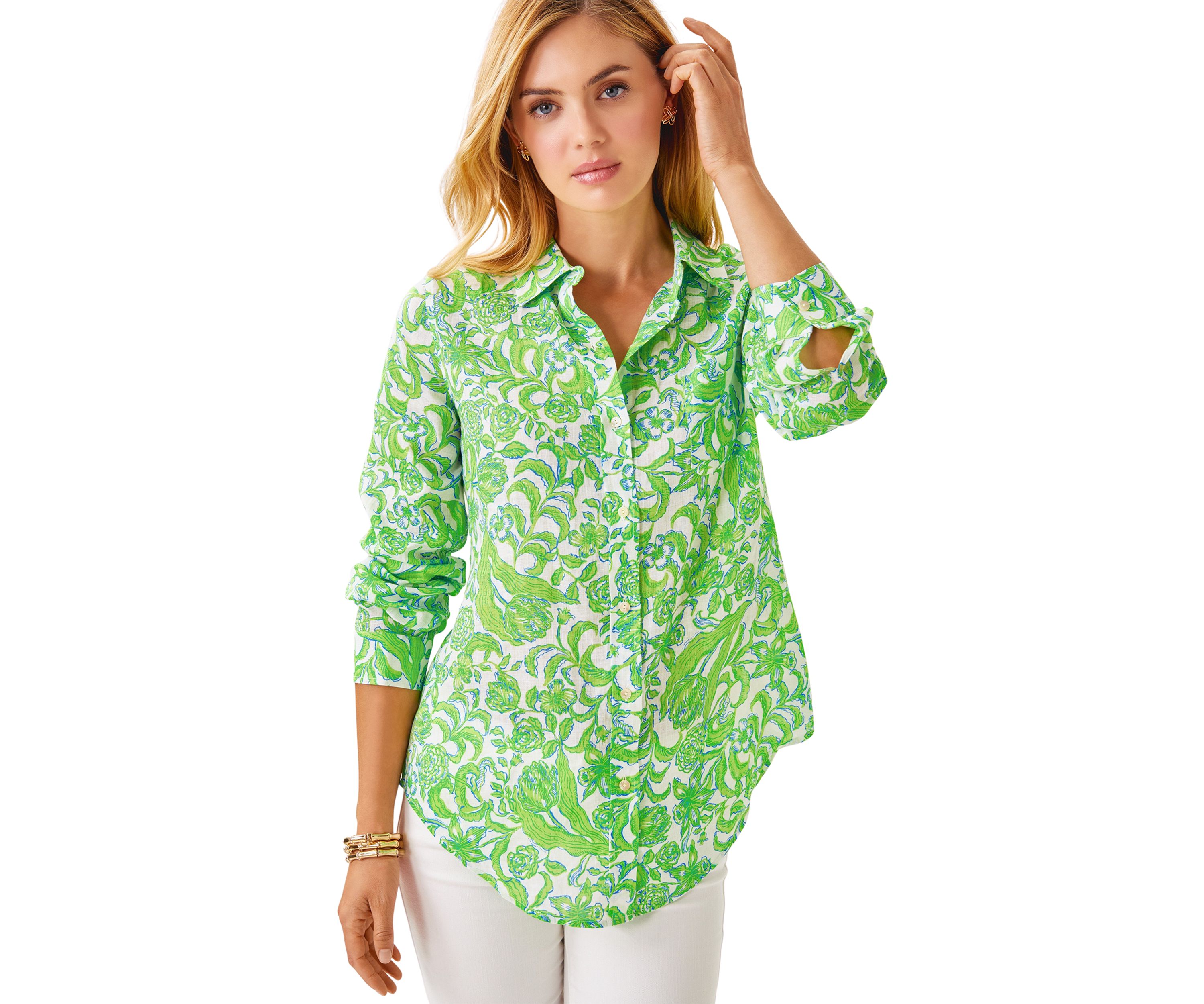 Womens Lynd Linen Top