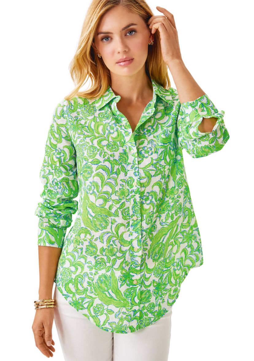Womens Lynd Linen Top