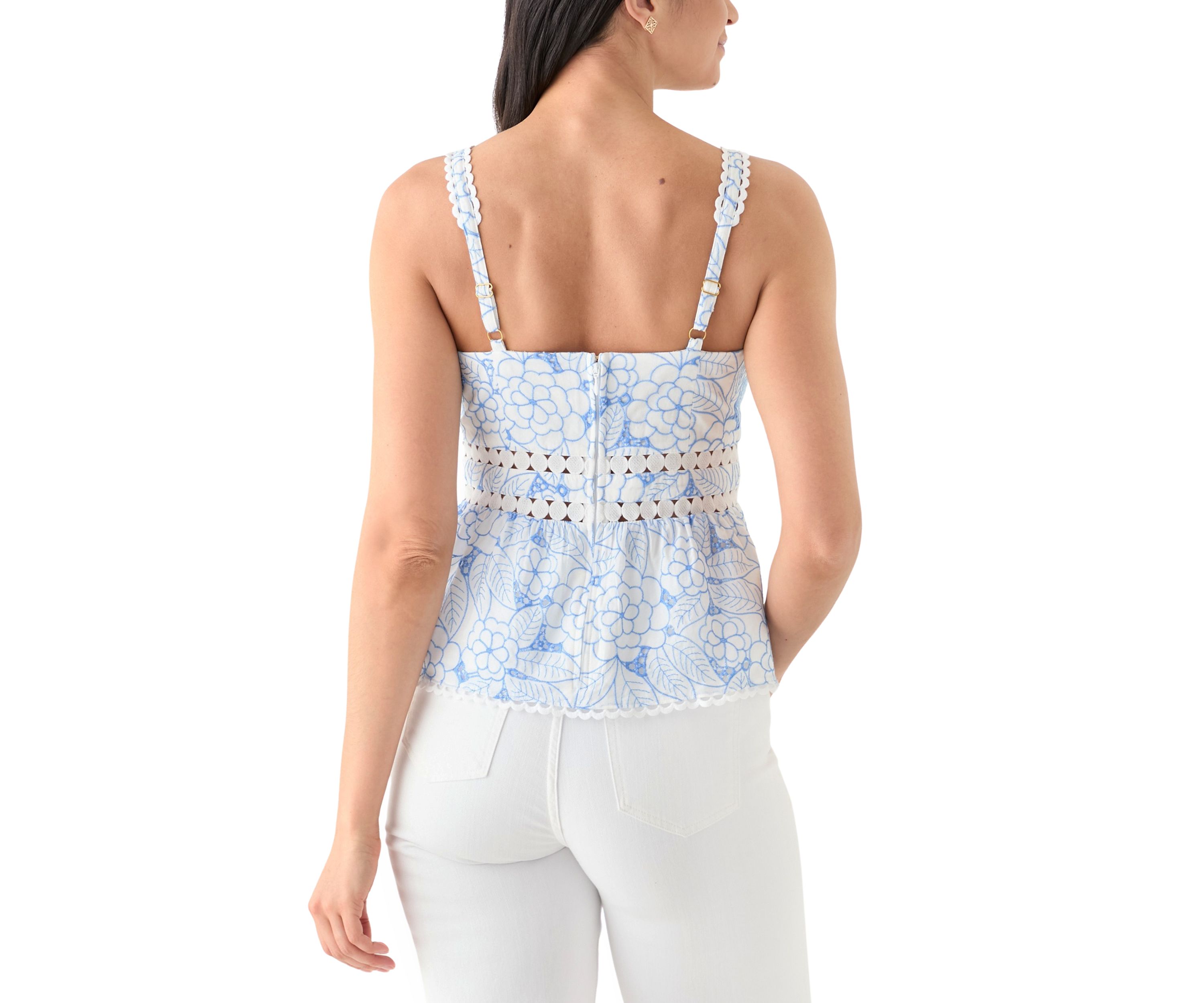 Womens Tiah Eyelet Top 