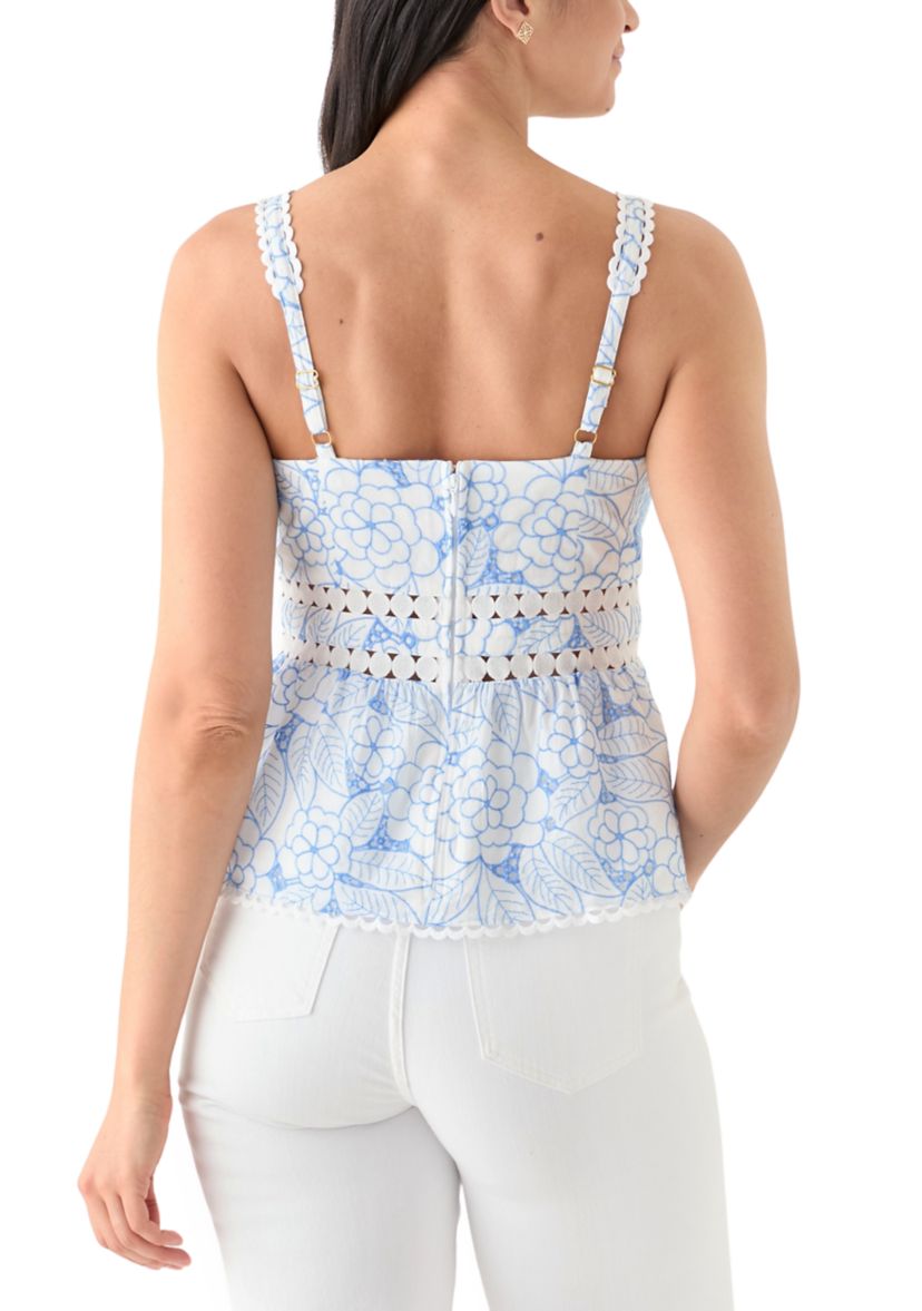 Womens Tiah Eyelet Top 