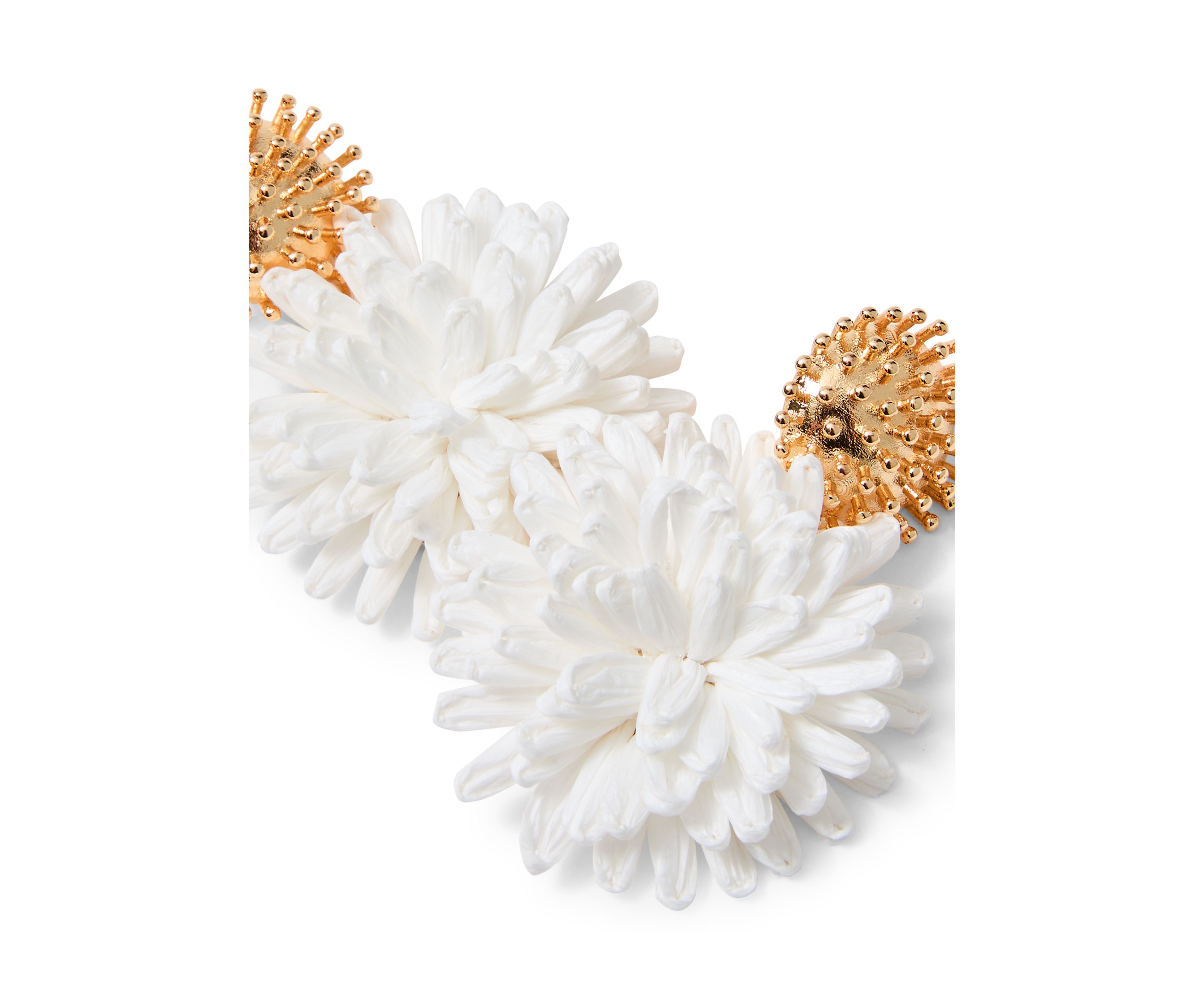 Womens Summer Shorelines Raffia Earrings 