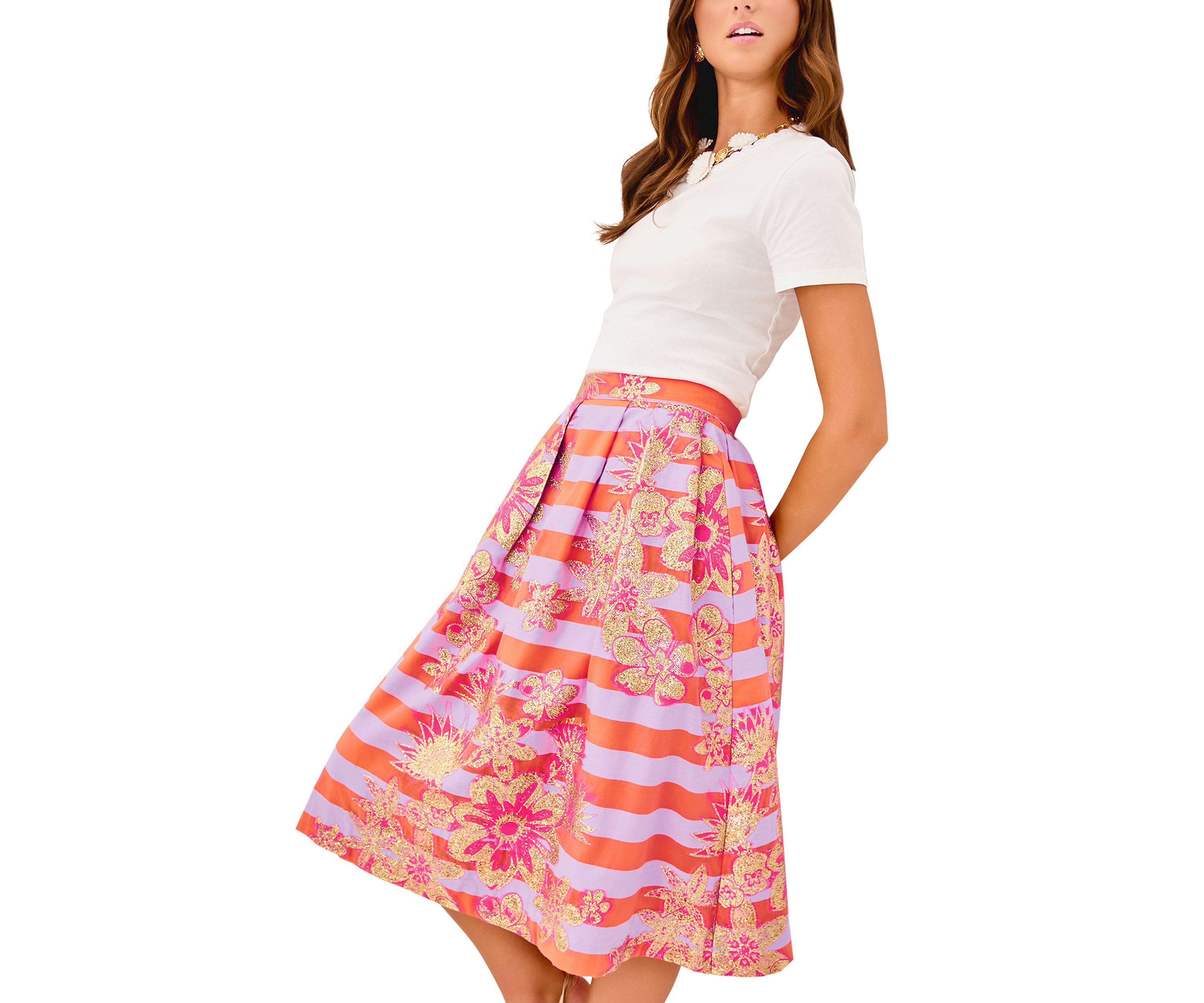 Womens Lauderdale Midi Skirt 