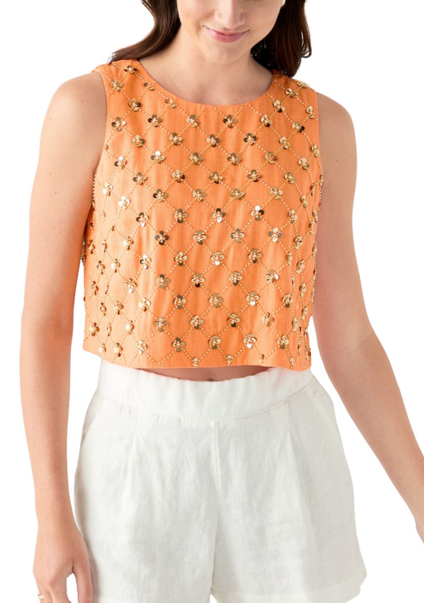 Womens Lathan Sequin Top 