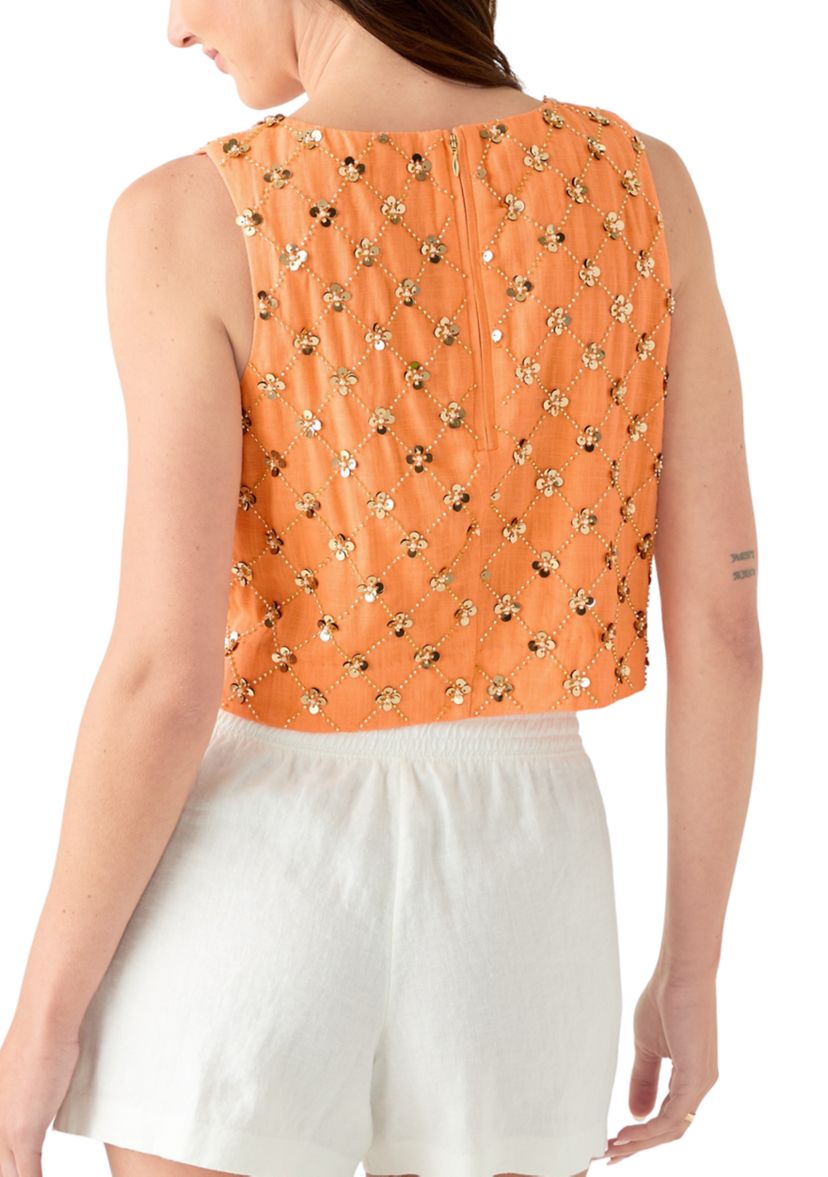 Womens Lathan Sequin Top 