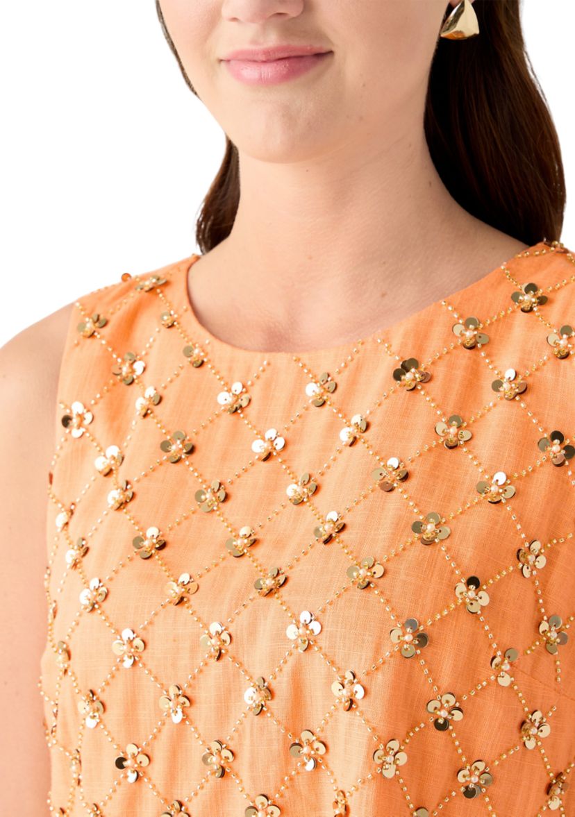 Womens Lathan Sequin Top 