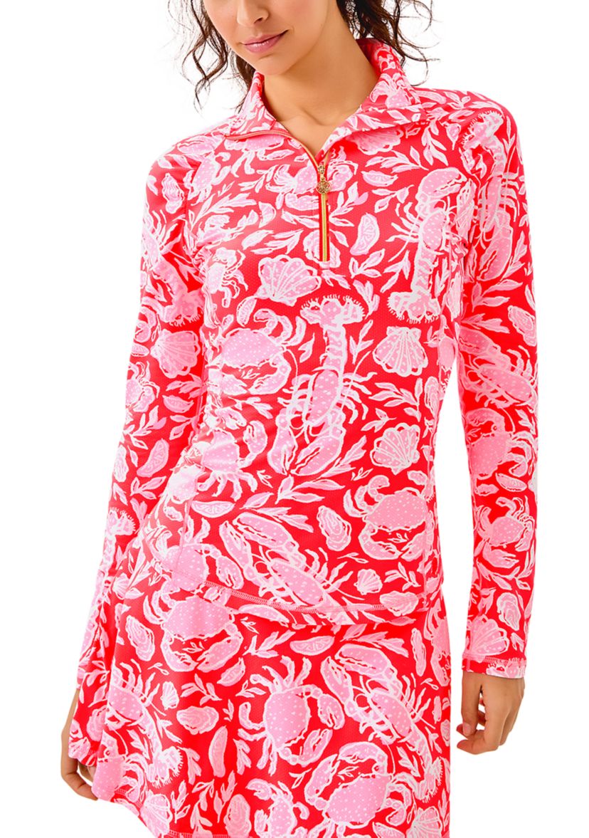 Womens Luxletic Justine Half Zip UPF 50+ Top