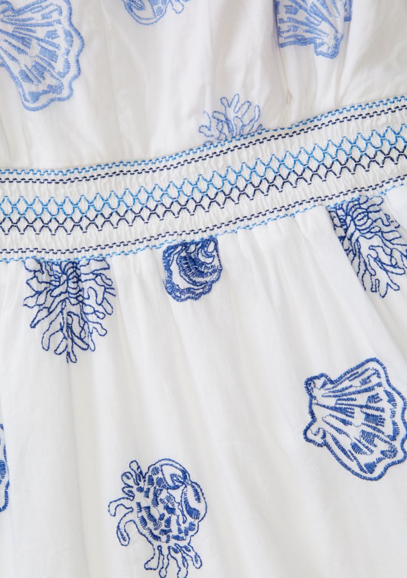 Womens Zanna Embroidered Midi Dress