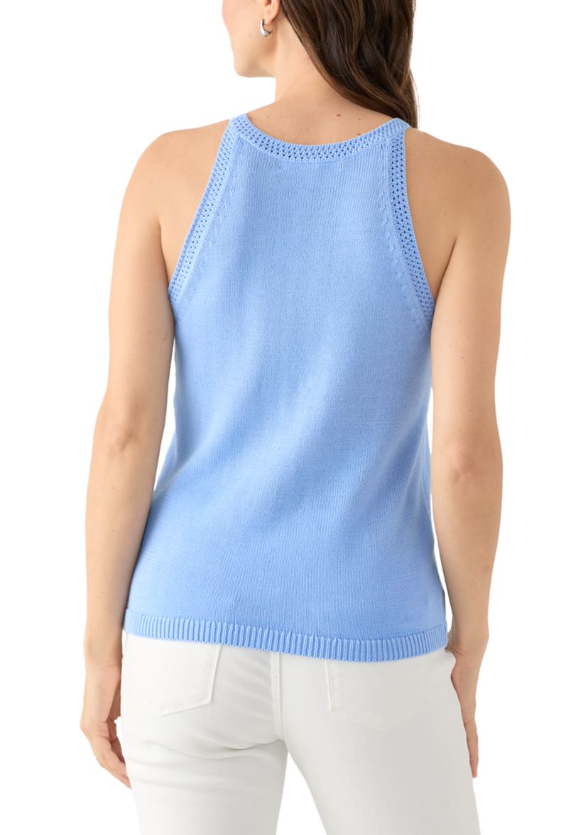 Womens Emra Lobster Jacquard Sweater Tank Top