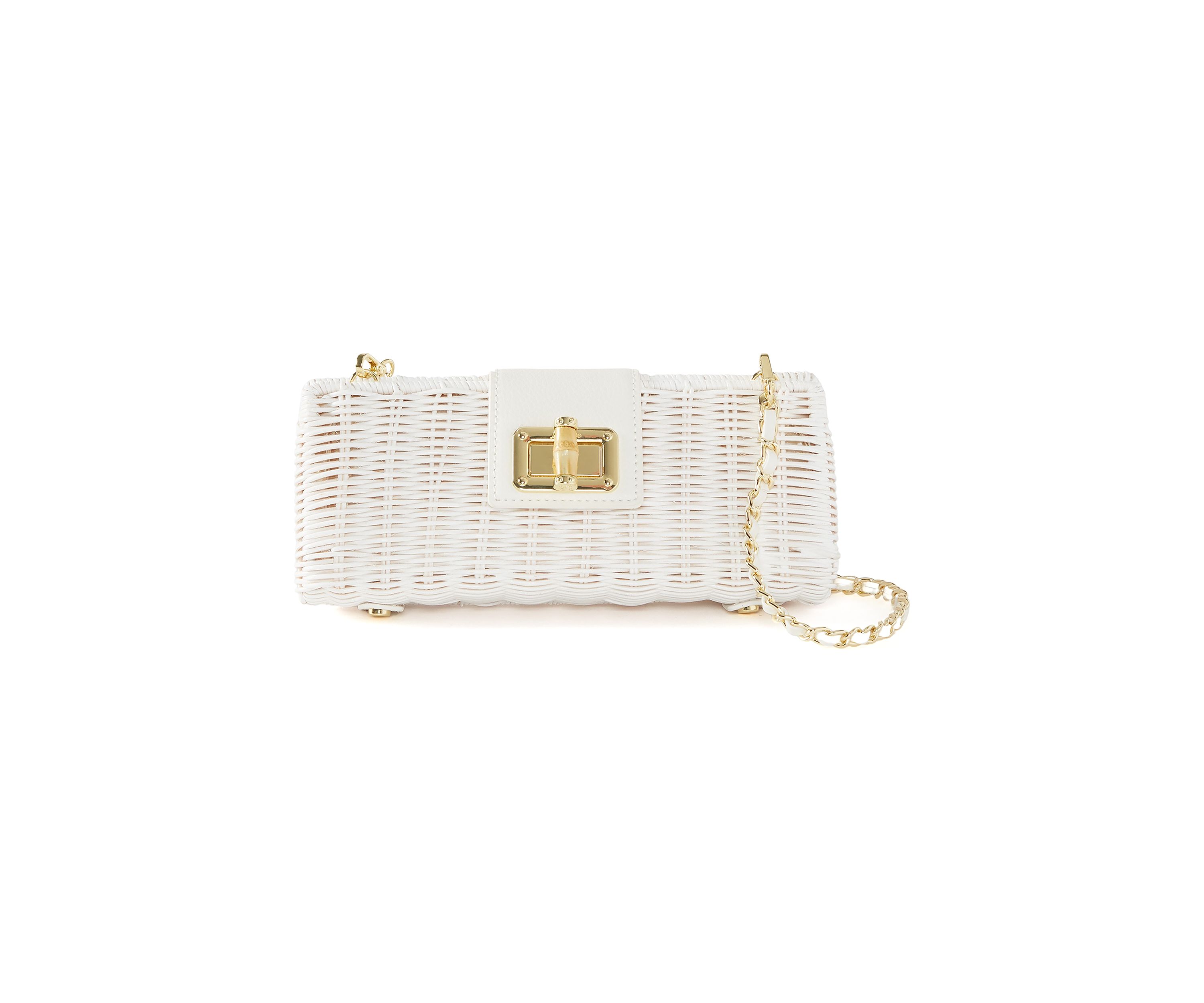 Leena Wicker Clutch