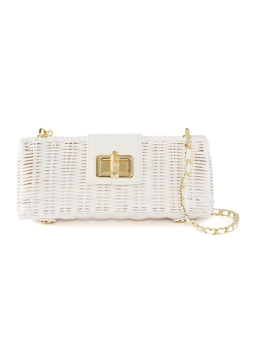 Leena Wicker Clutch