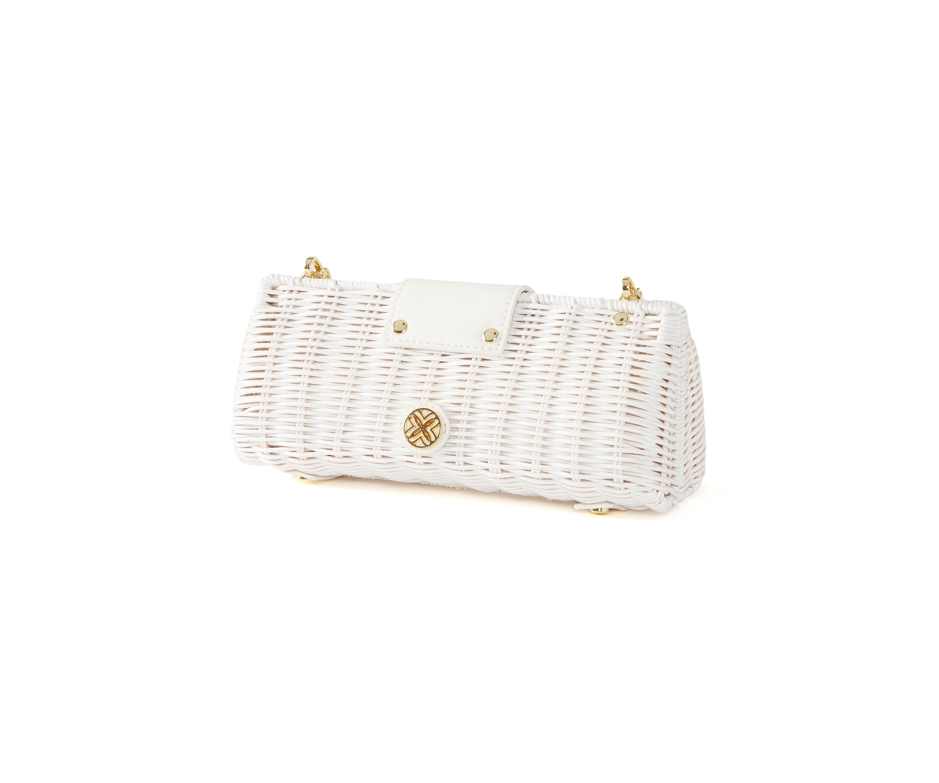 Leena Wicker Clutch