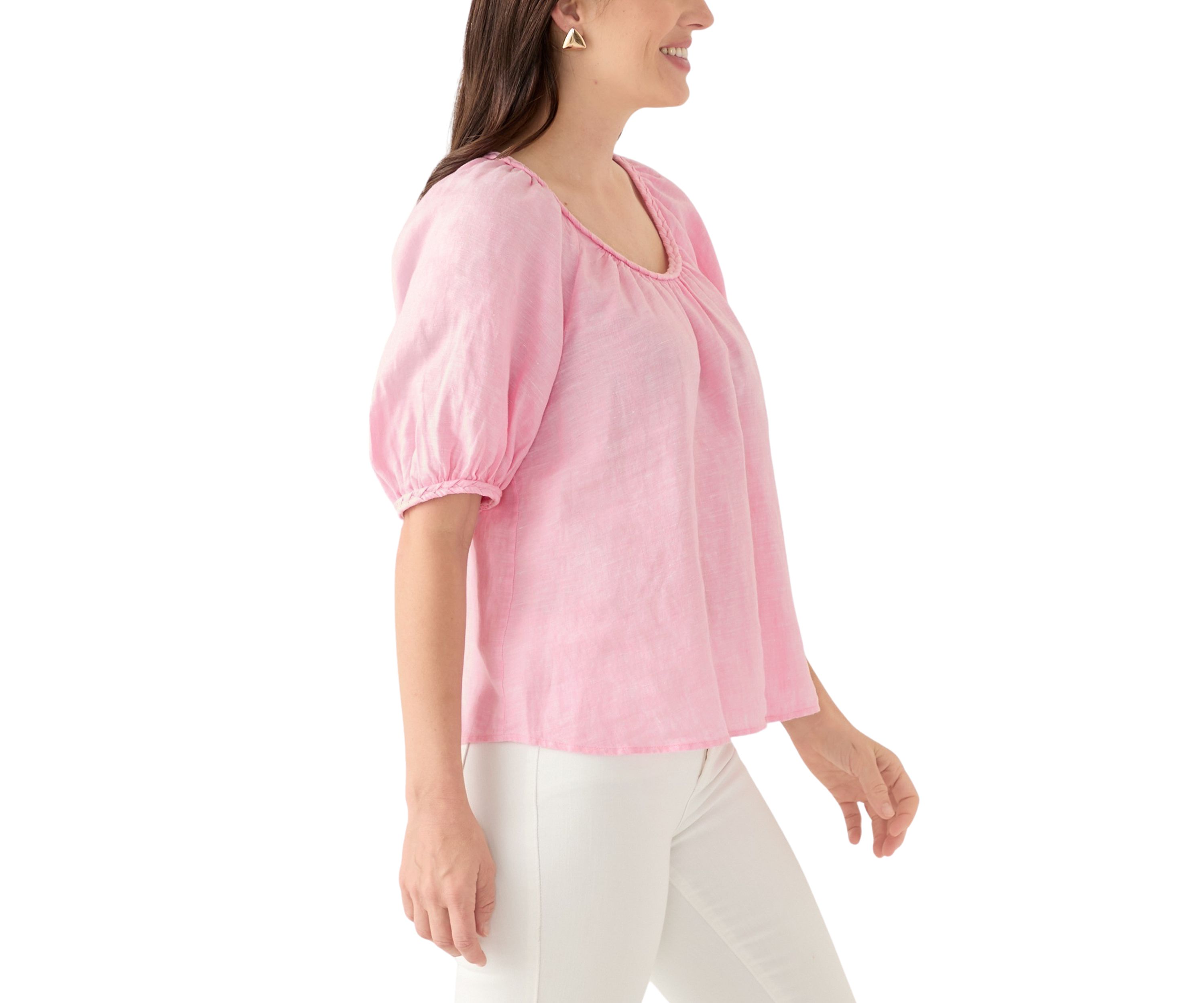Womens Calais Linen Top