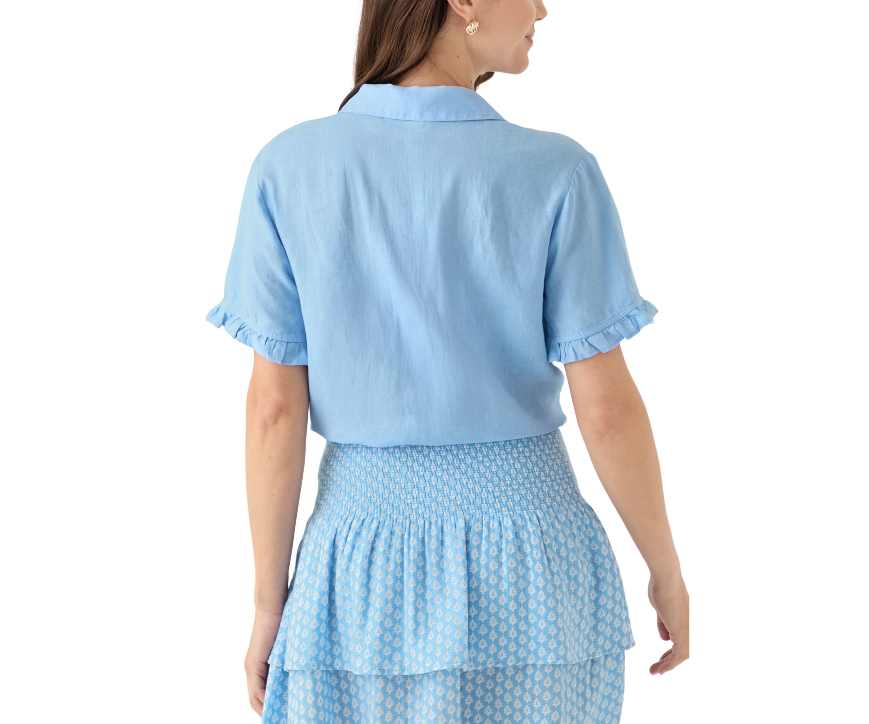 Womens Carden Ruffle Top 
