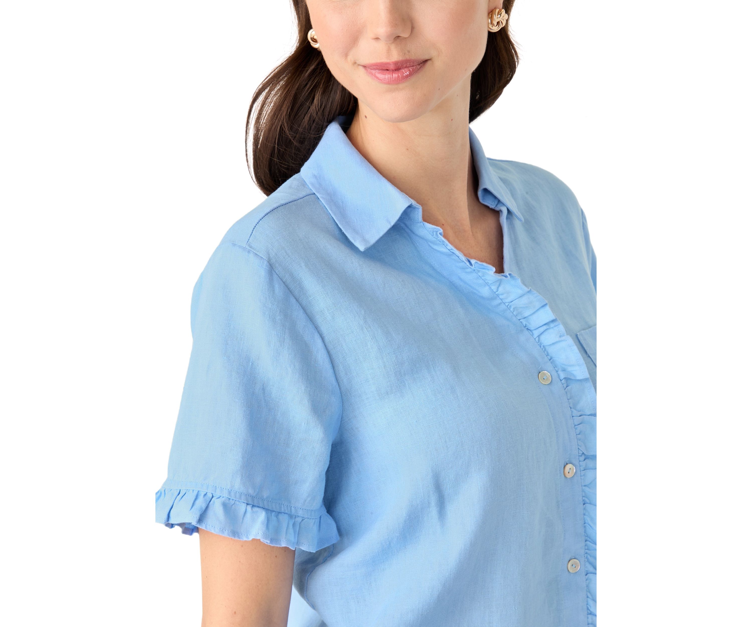 Womens Carden Ruffle Top 