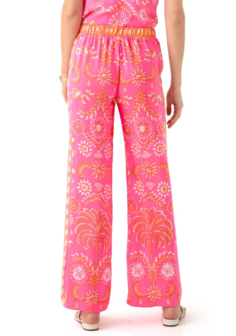 Womens Vianna Silk Palazzo Pants