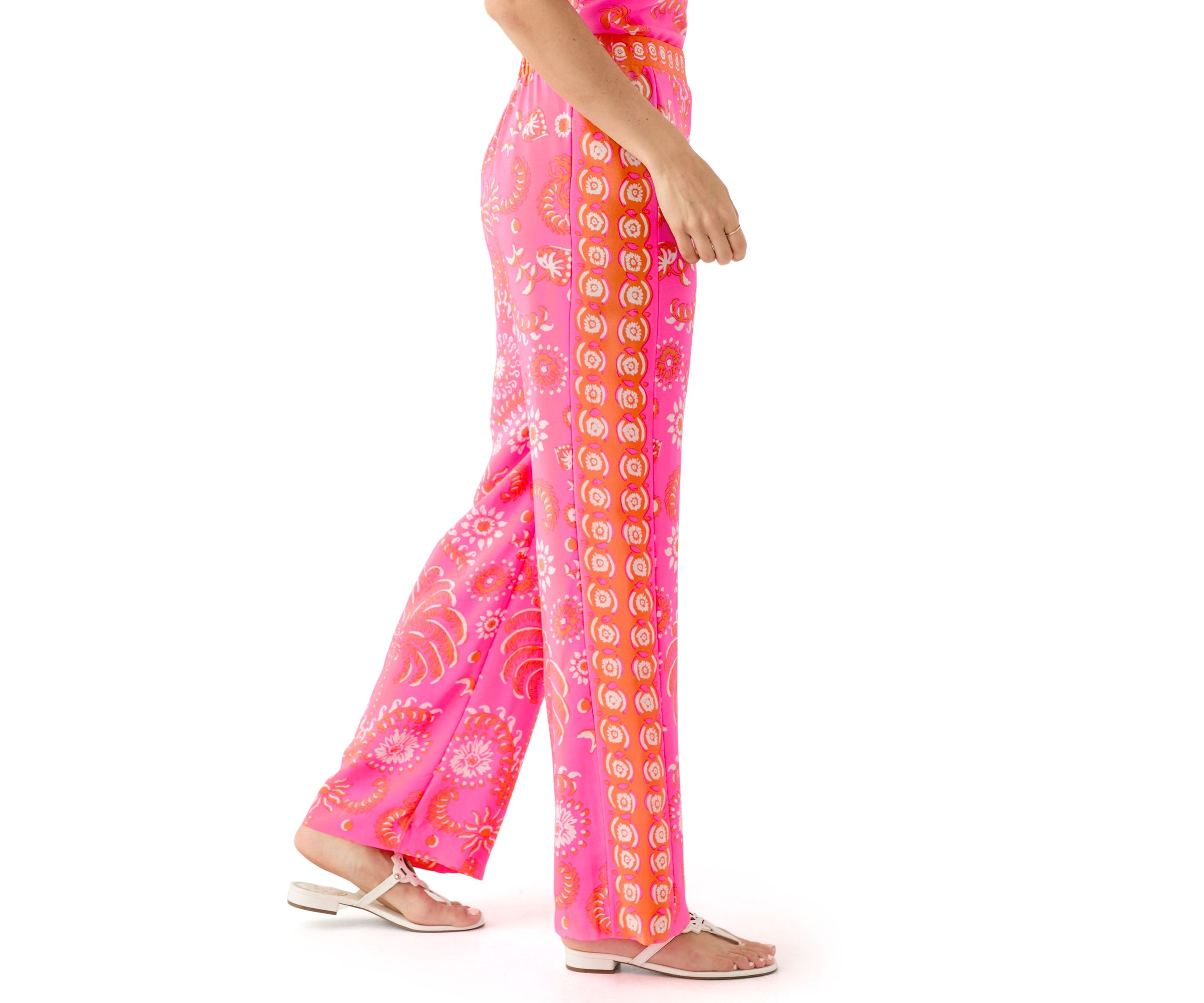 Womens Vianna Silk Palazzo Pants