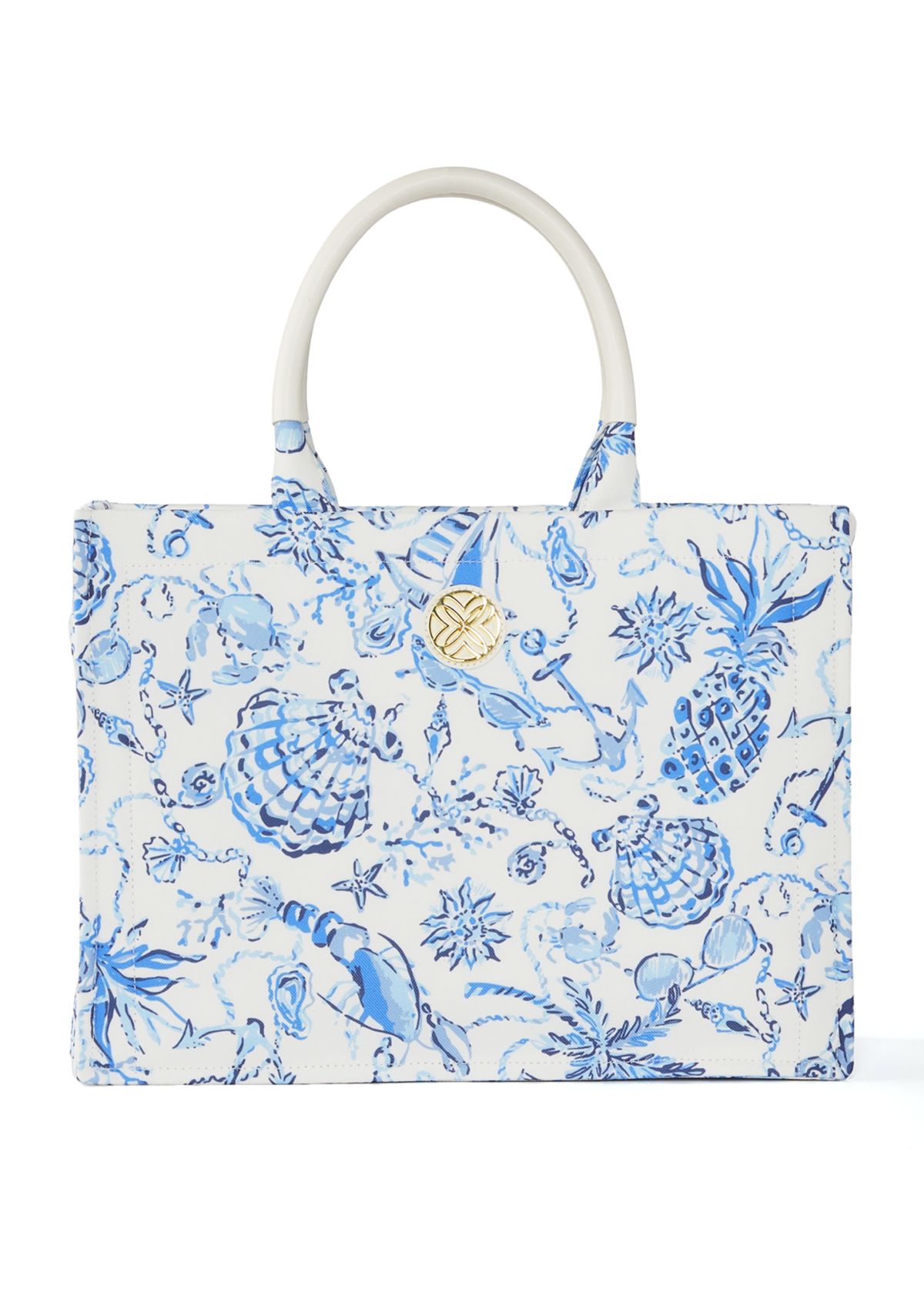 Adair Tote with Barefoot Beachcombers 