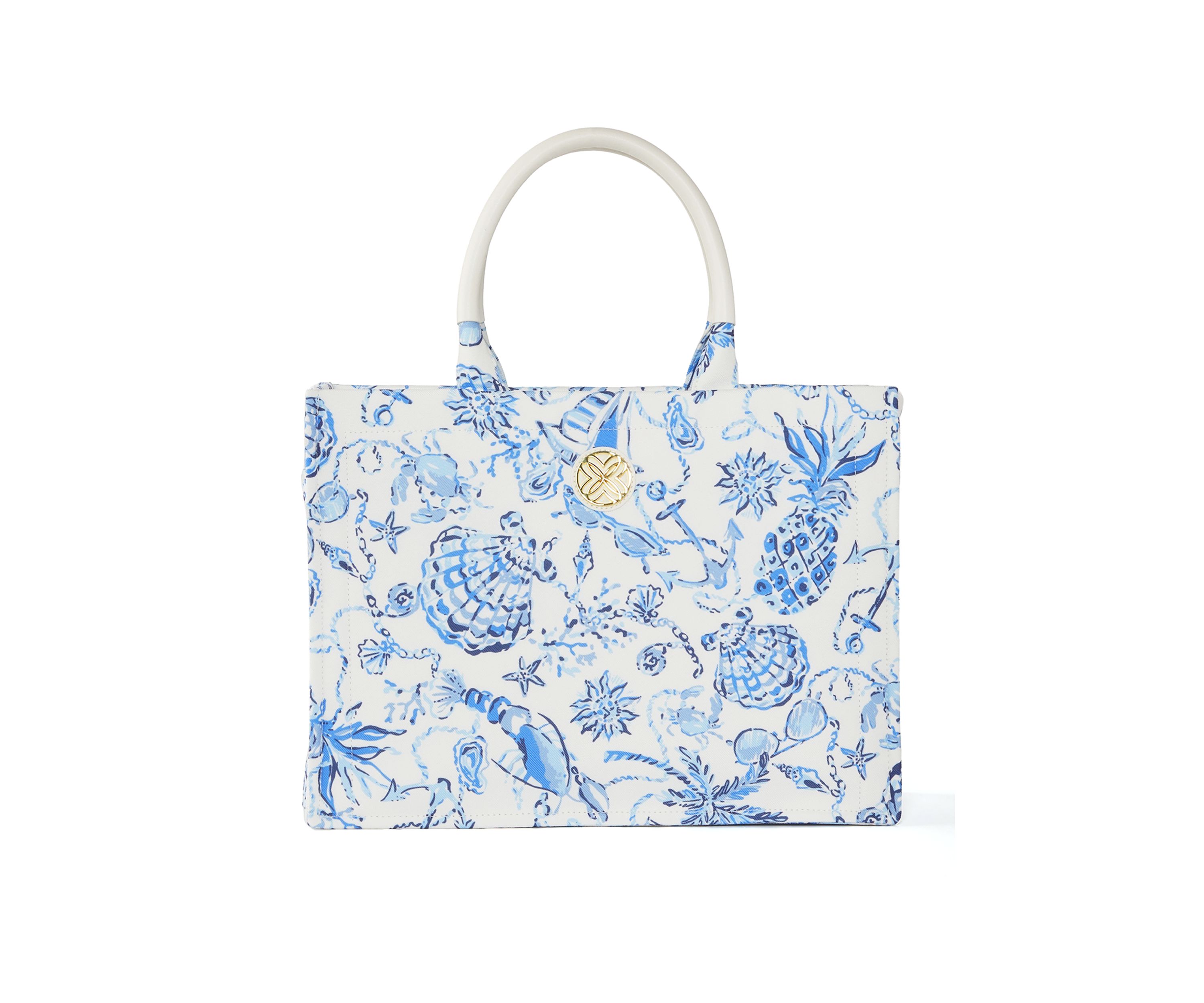 Adair Tote with Barefoot Beachcombers 