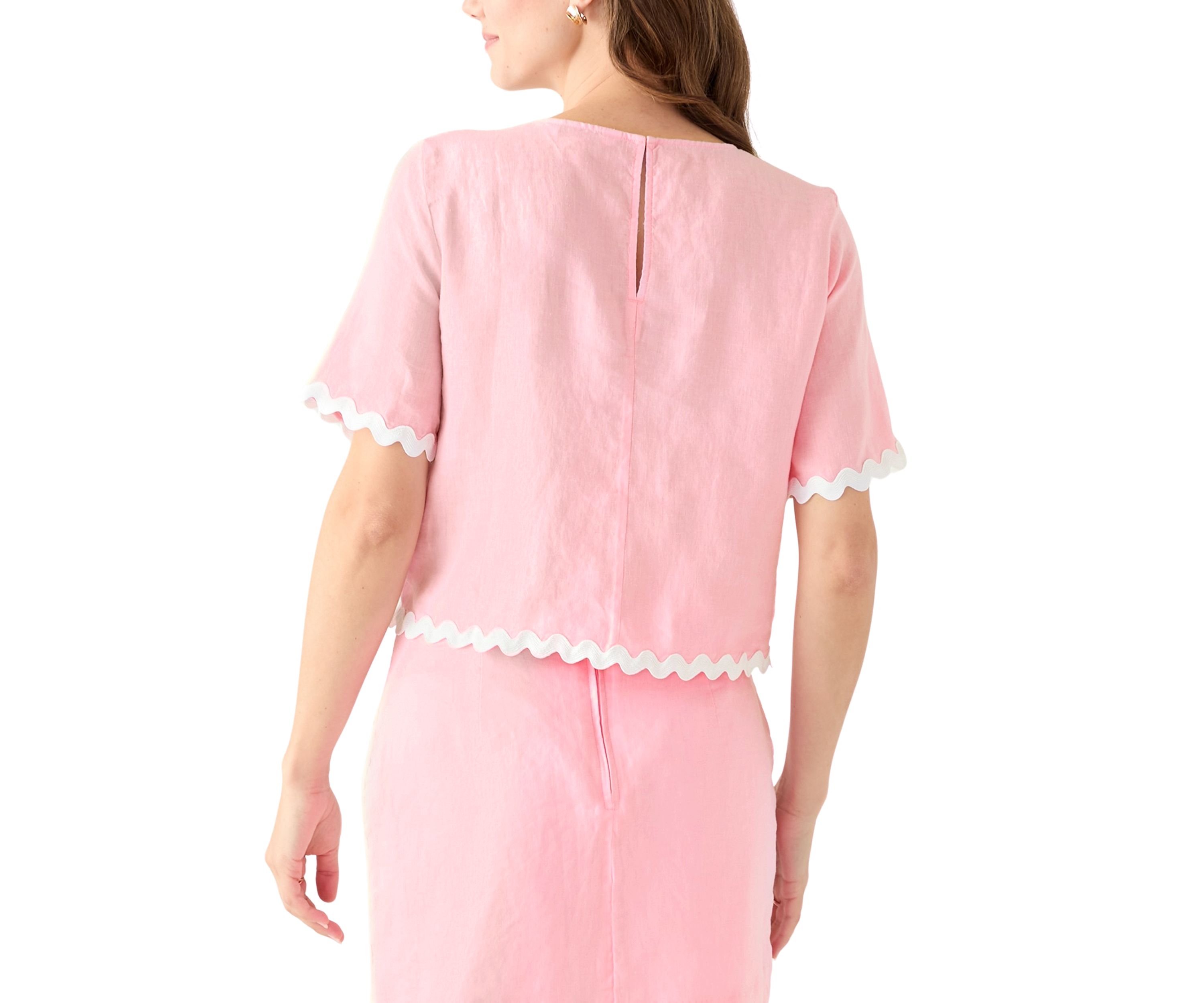 Womens Nik Ric-Rac Trim Top 