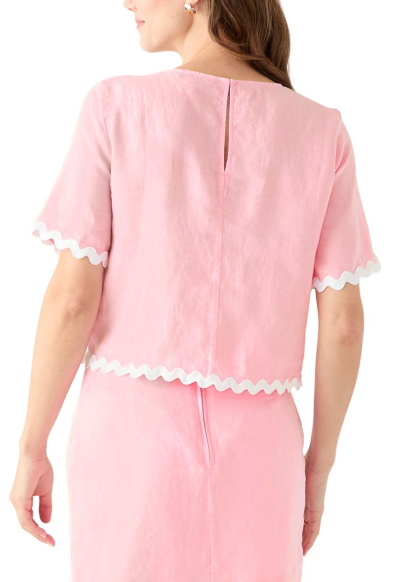 Womens Nik Ric-Rac Trim Top 