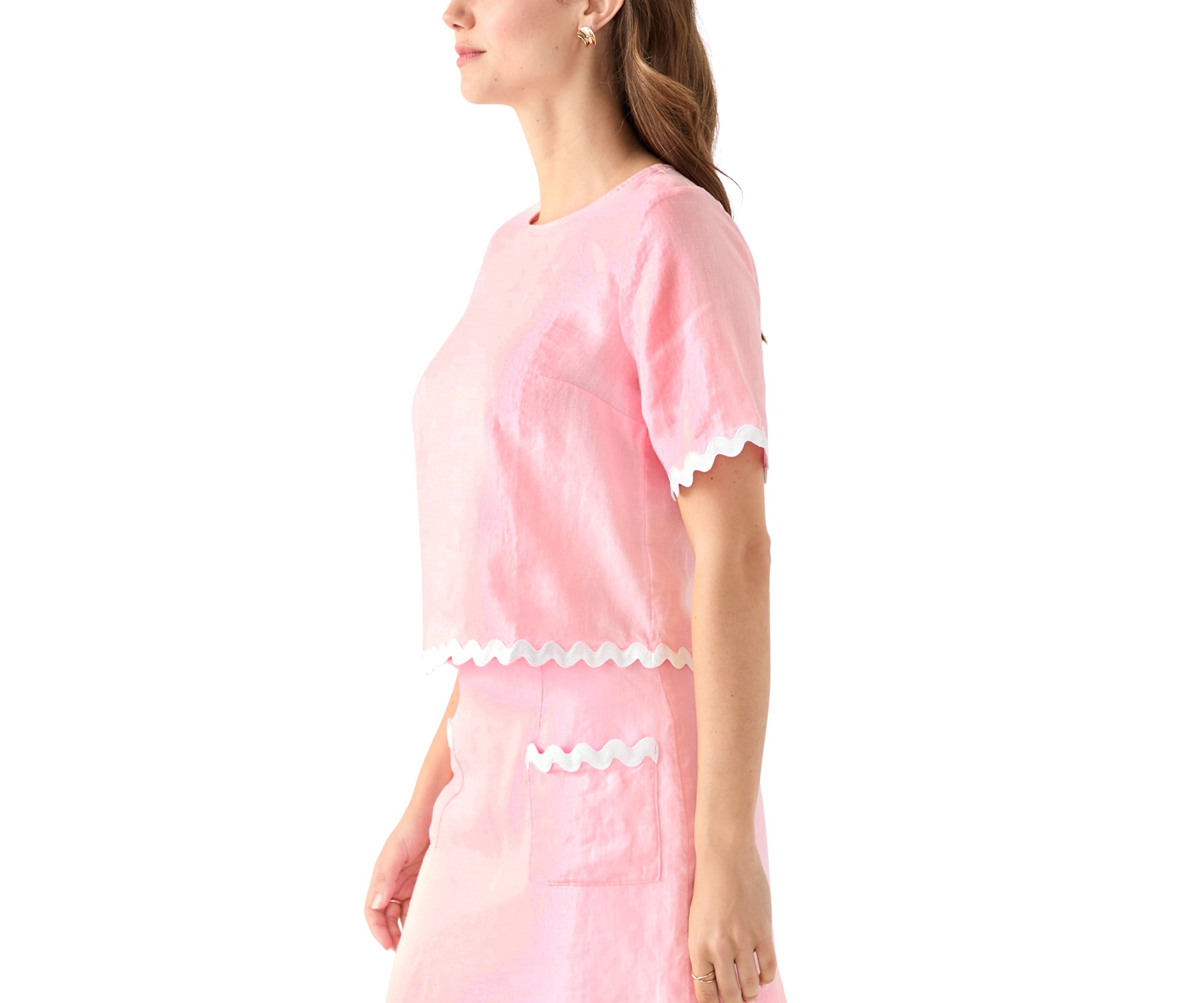 Womens Nik Ric-Rac Trim Top 