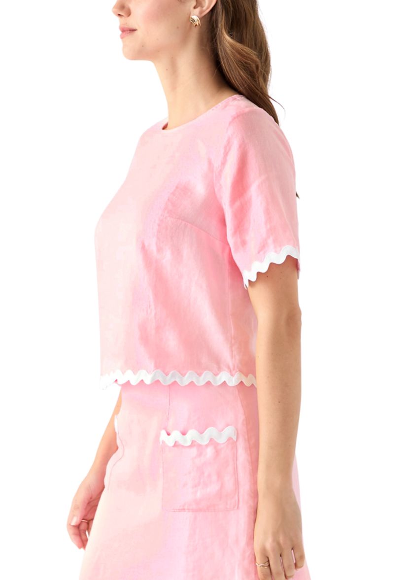 Womens Nik Ric-Rac Trim Top 