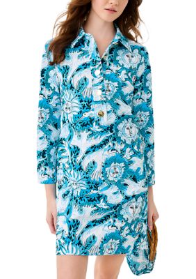 lilly pulitzer abi silk dress Lilly Pulitzer - Abi Silk Dress sand dollar print XS